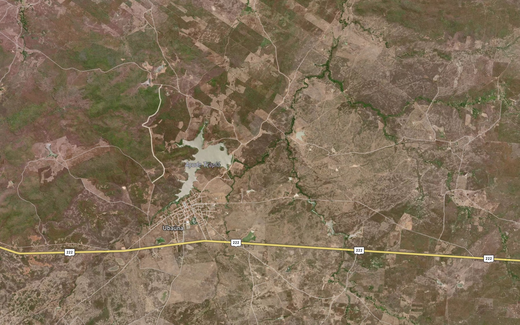Satellite map of the Riacho Cajazeiras