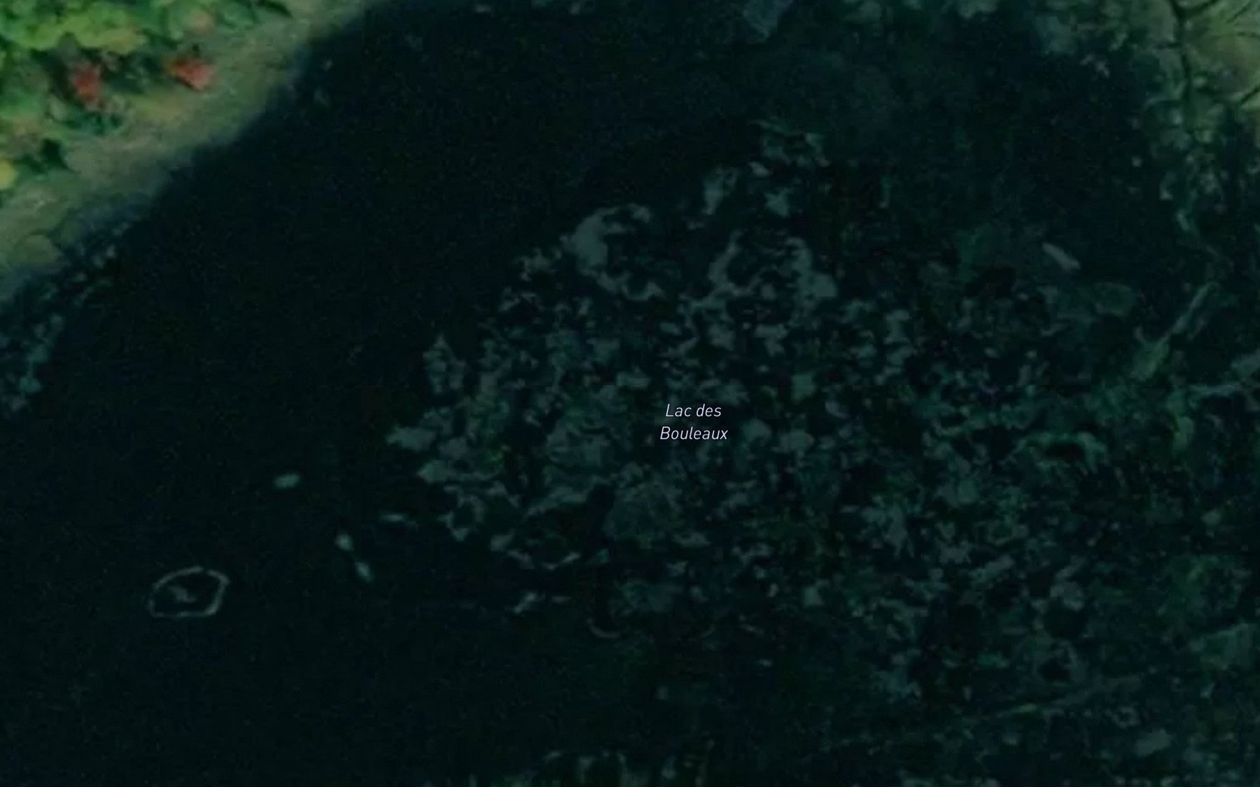 Satellite map of the Lac des Bouleaux
