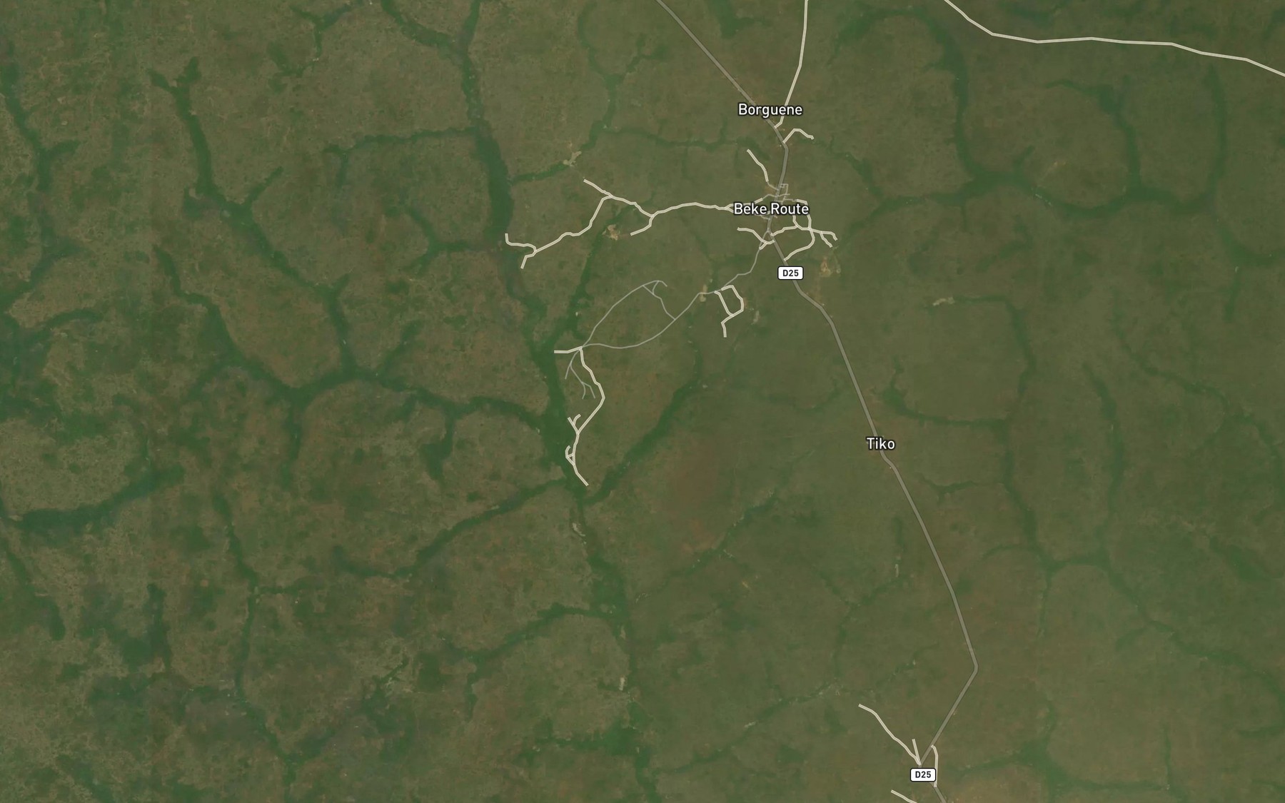 Satellite map of the Mboso