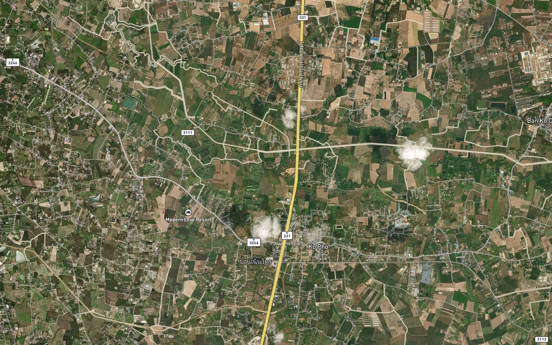 Satellite map of the Khlong Tha Bun Mi