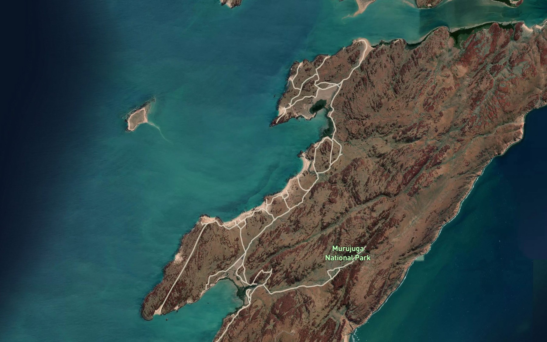 Satellite map of the Conzinc Bay