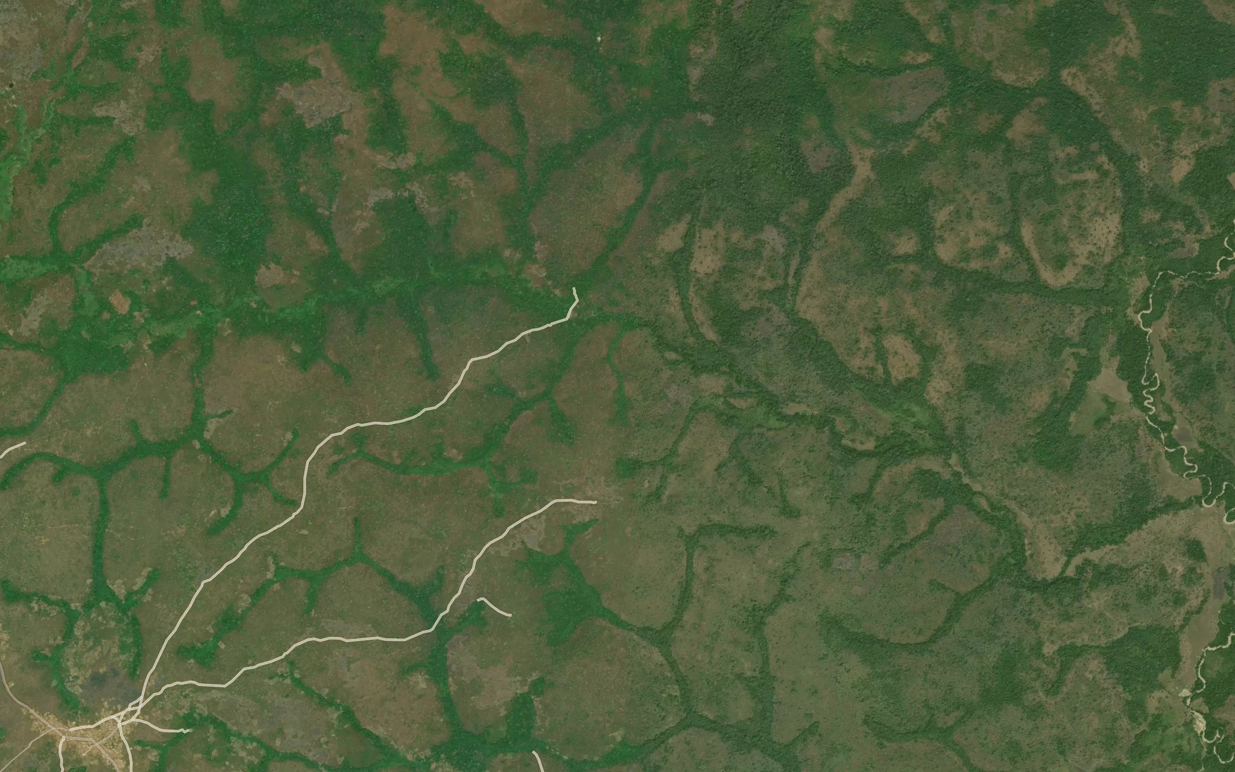 Satellite map of the Lingolo