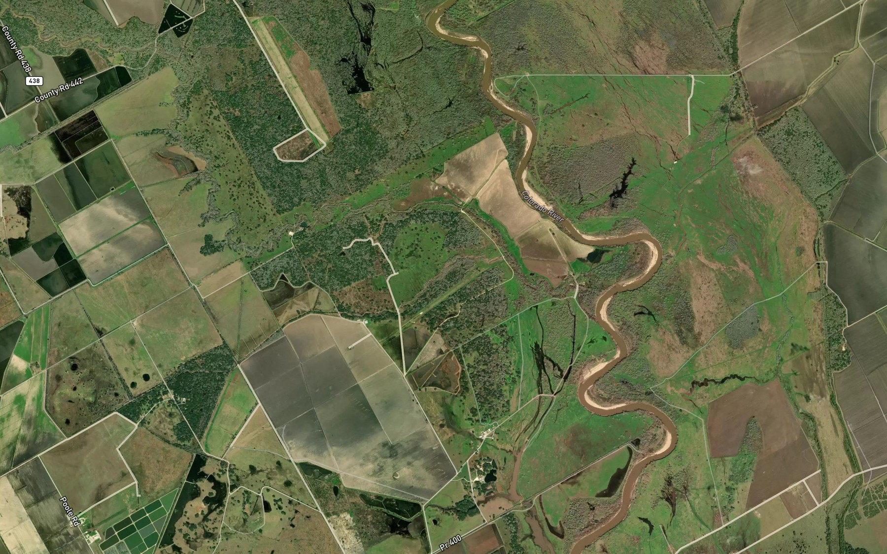 Satellite map of the Silver Lake