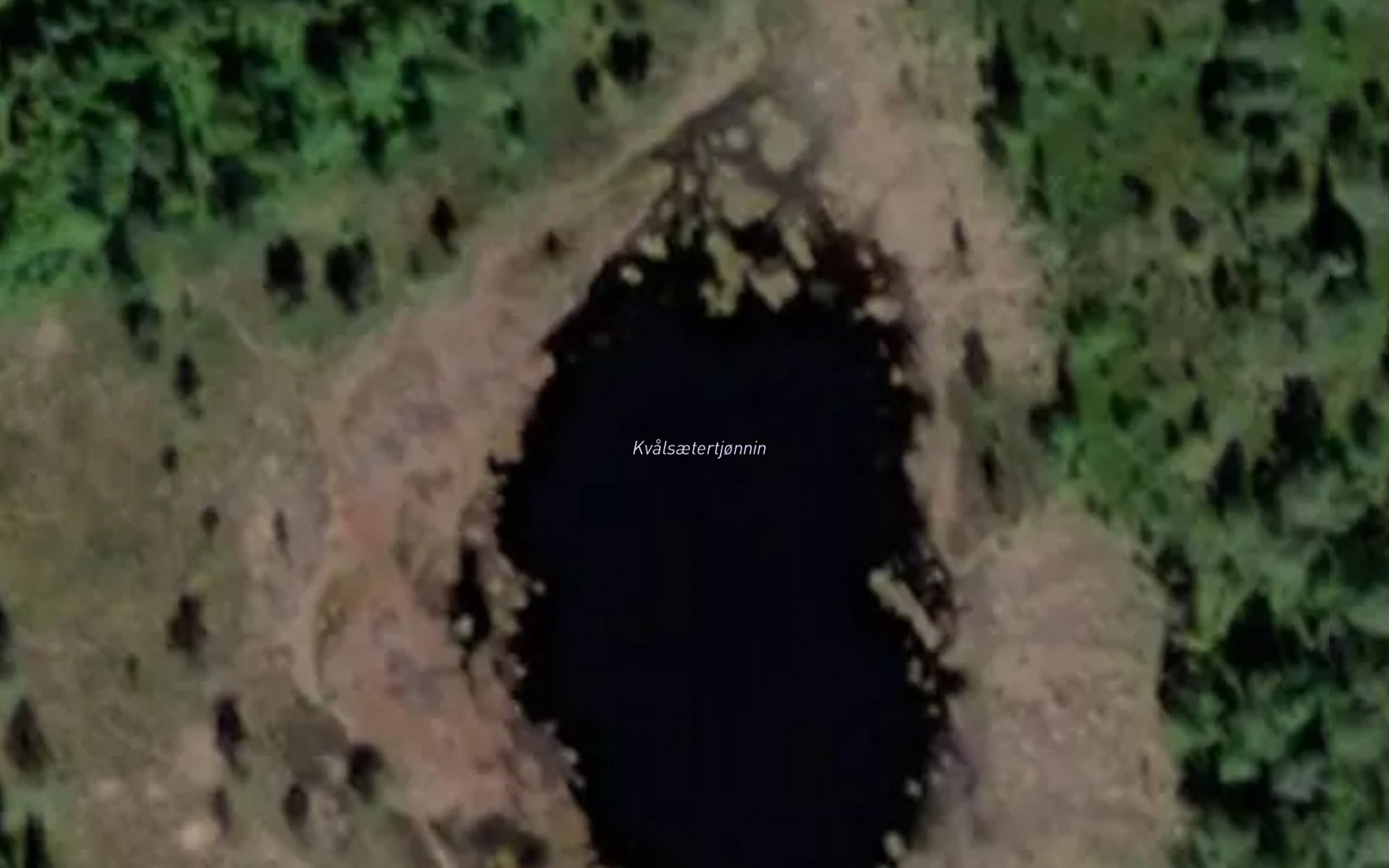 Satellite map of the Kvalsaetertjornin