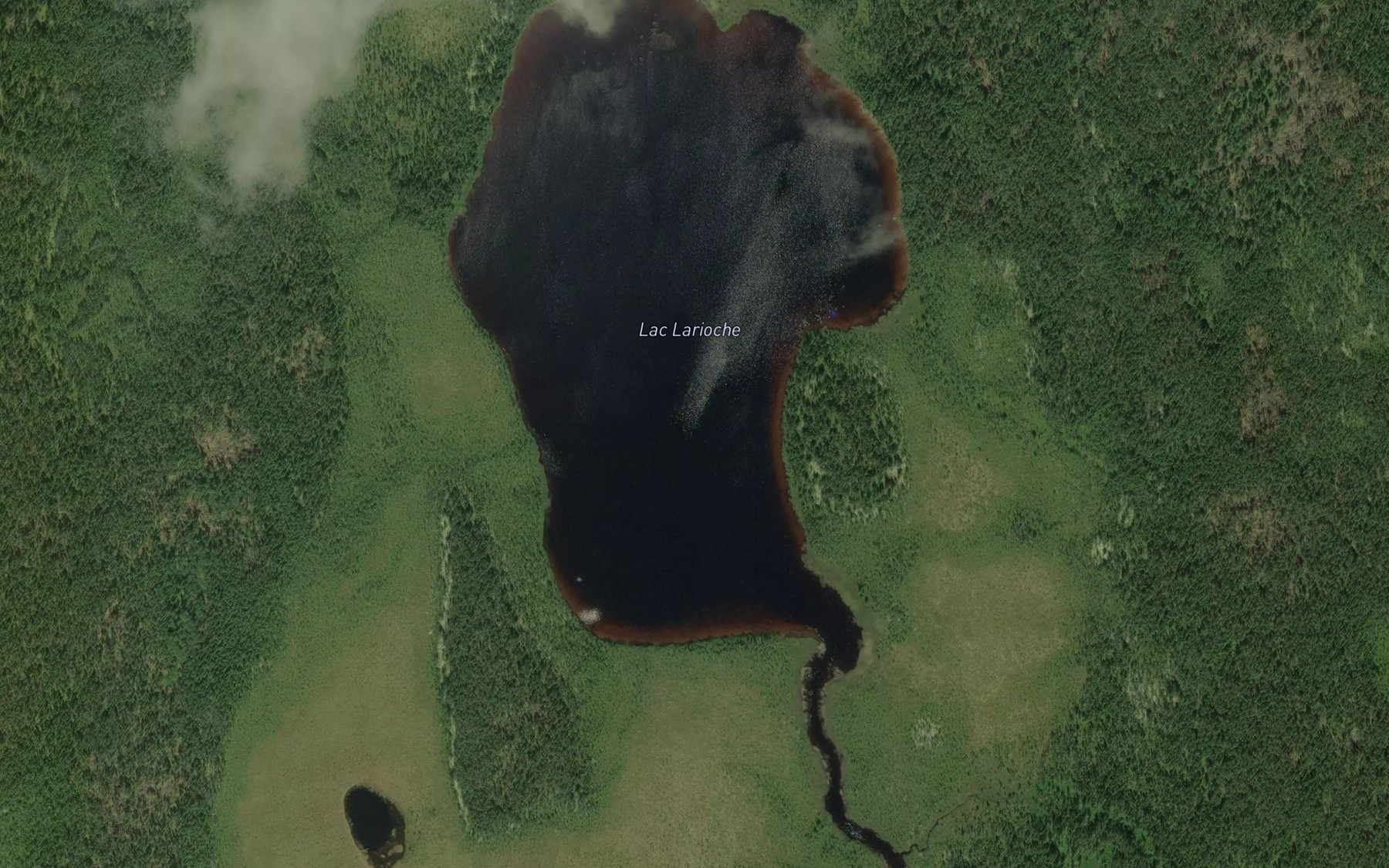 Satellite map of the Lac Larioche
