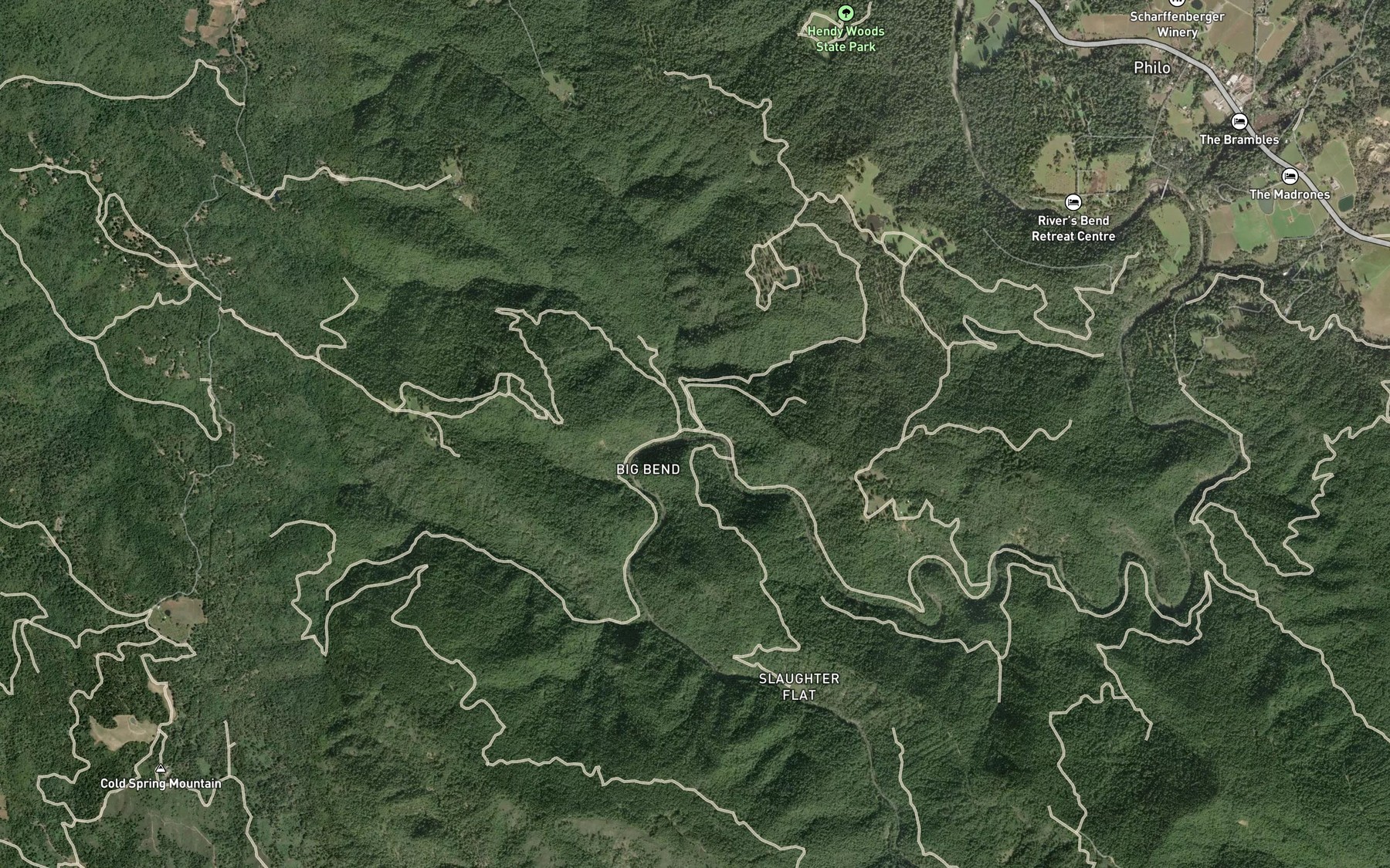 Satellite map of the Creek Italian