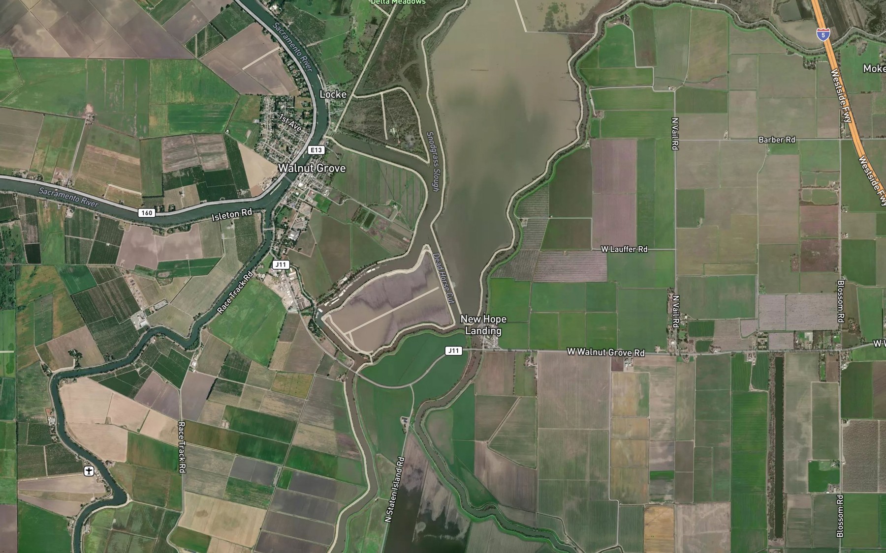 Satellite map of the Dead Horse Cut