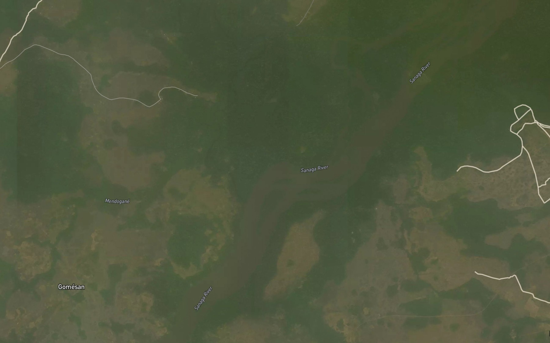 Satellite map of the Mendogan