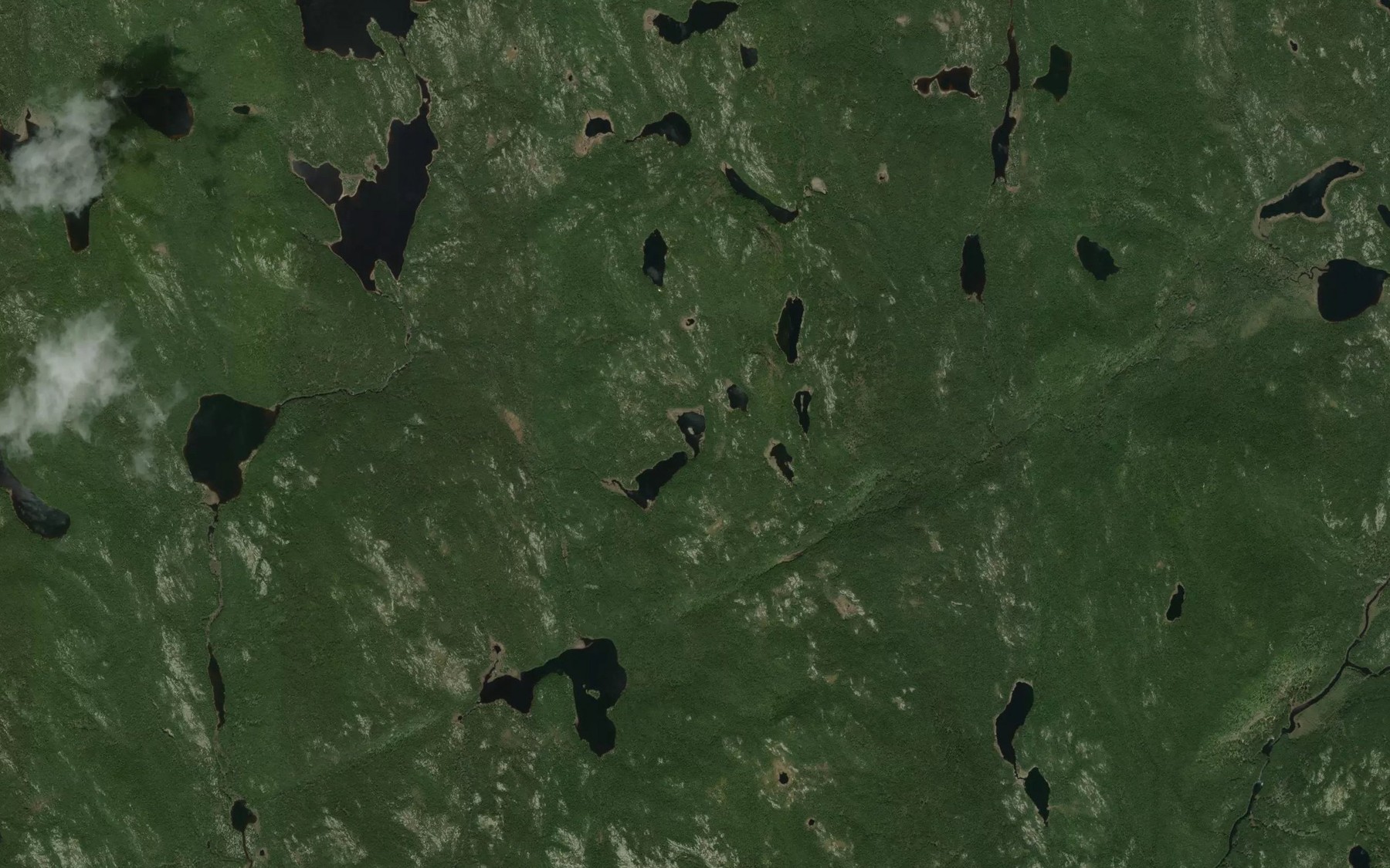 Satellite map of the Lac Heral