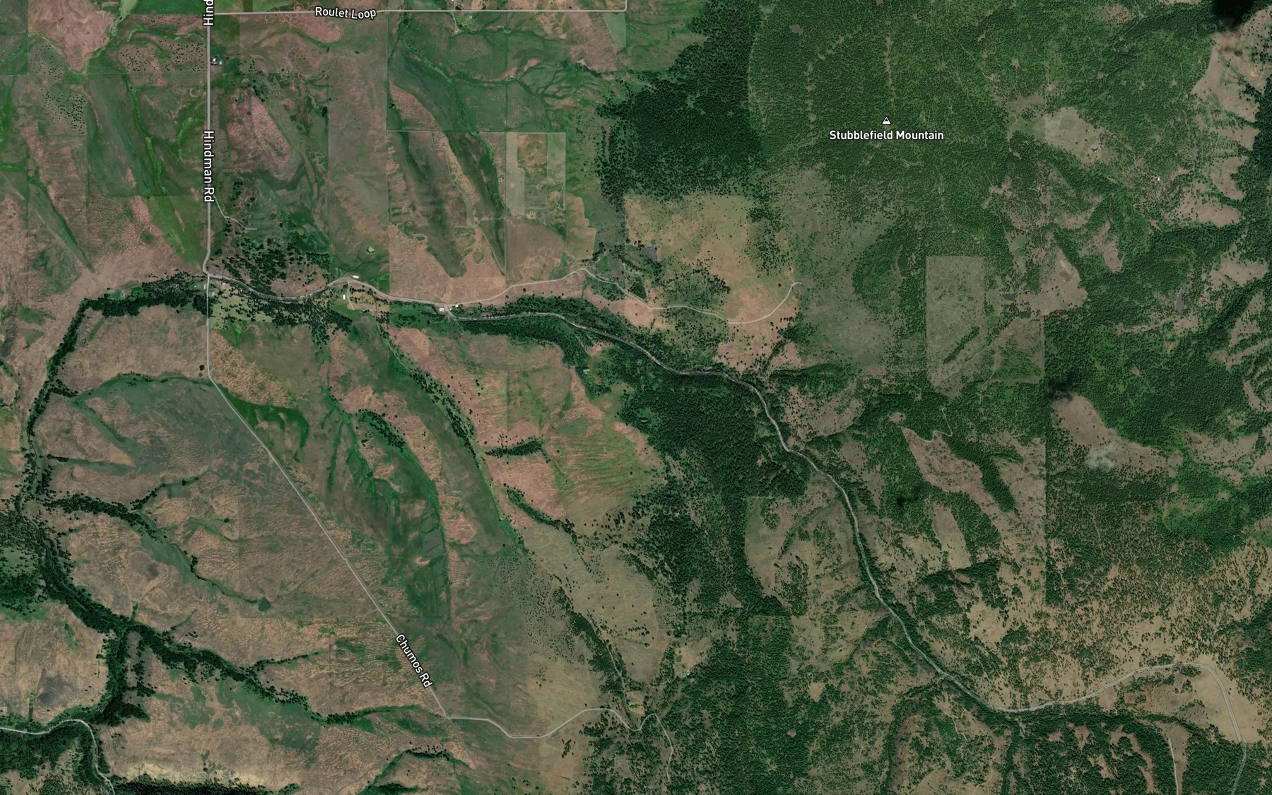 Satellite map of the Johnson Spring