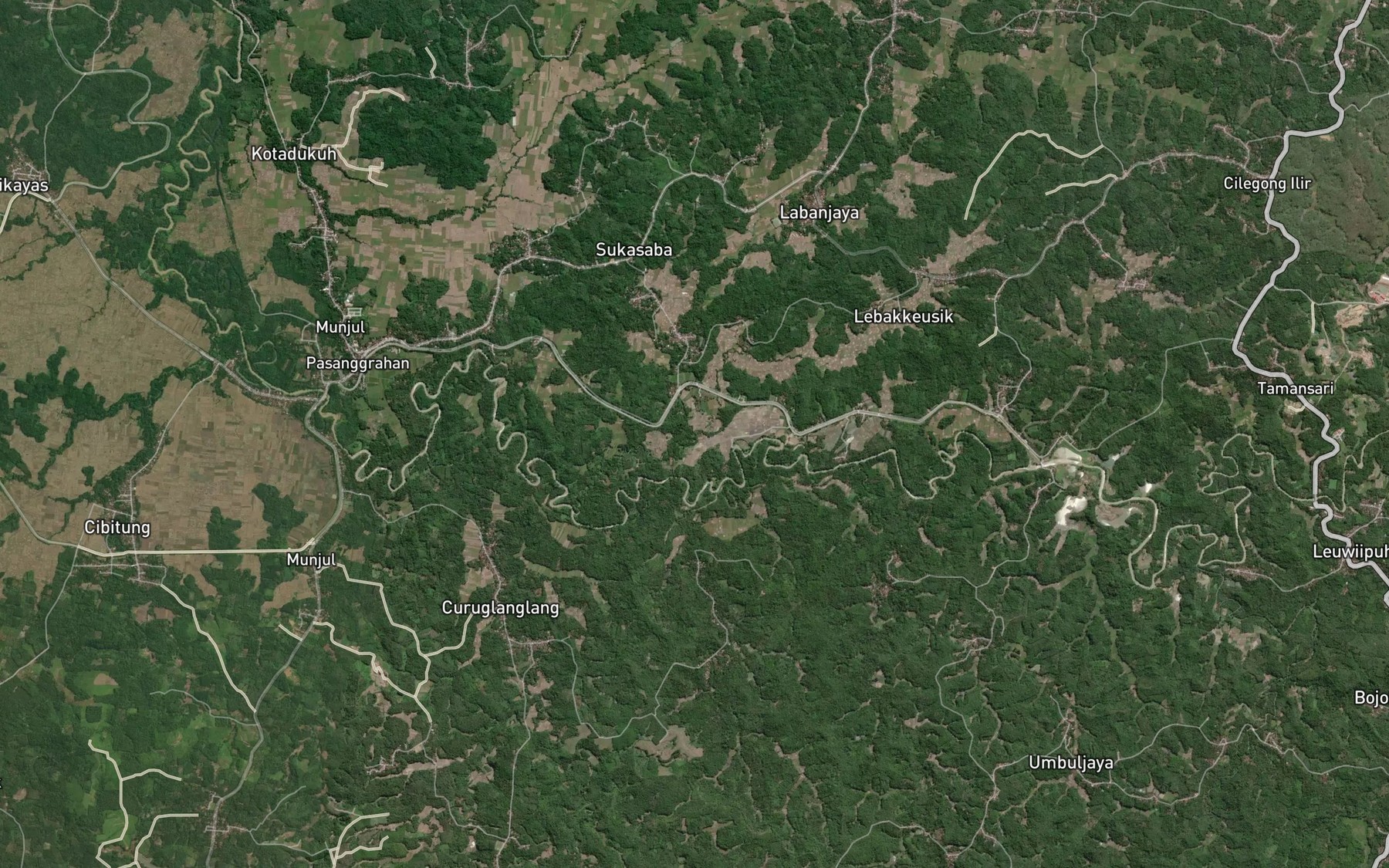 Satellite map of the Ci Saat