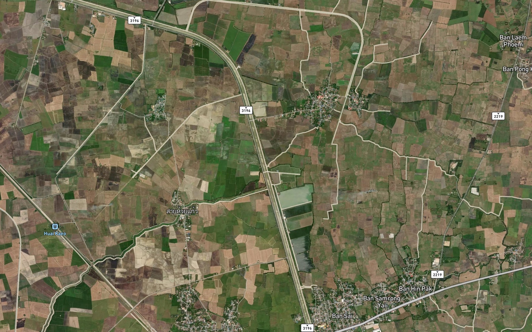 Satellite map of the Khlong Noi