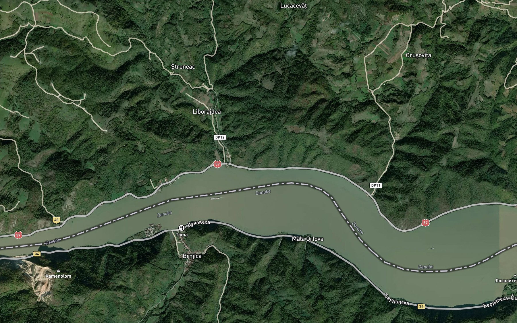 Satellite map of the Liuborajdia