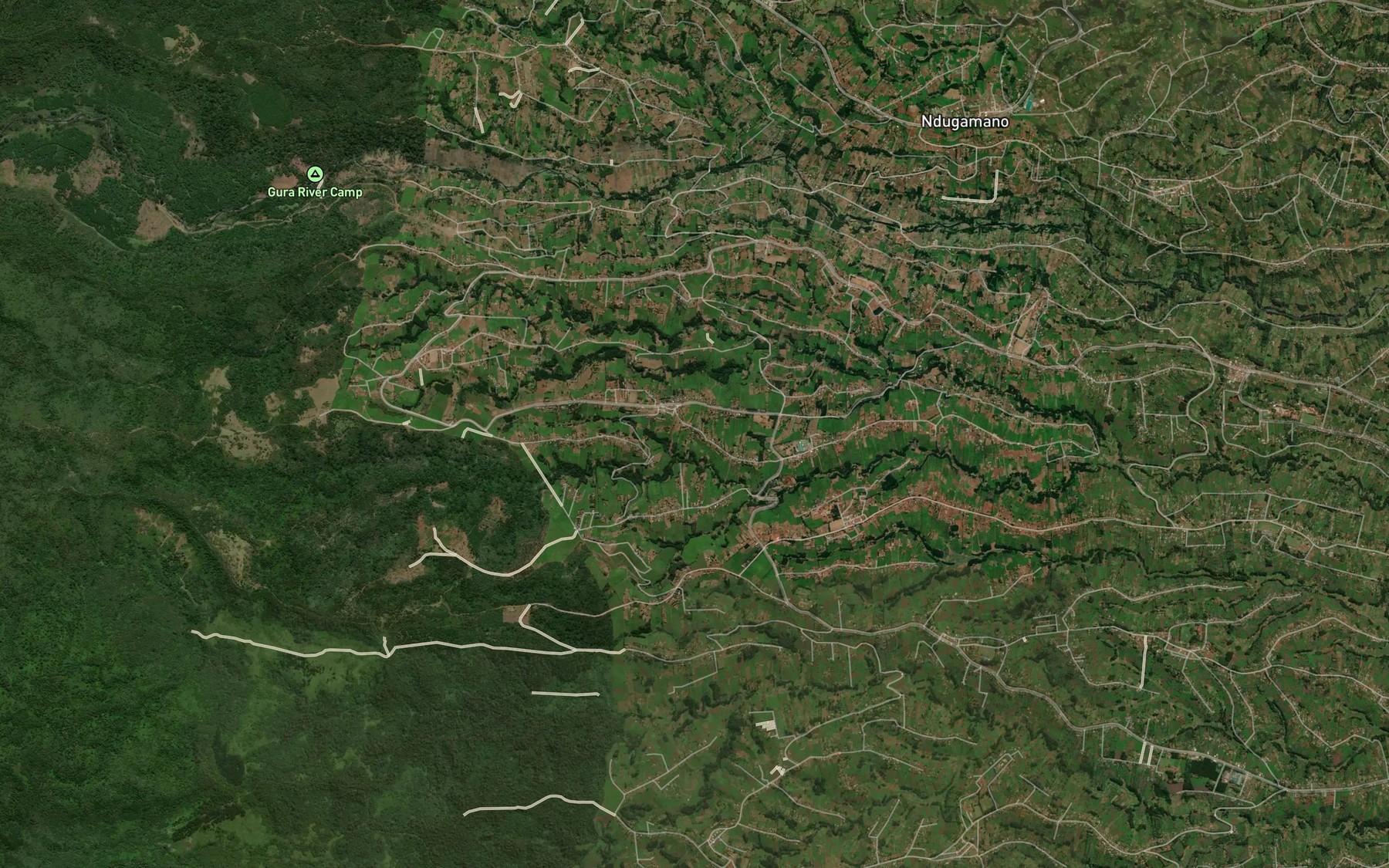 Satellite map of the Itarara