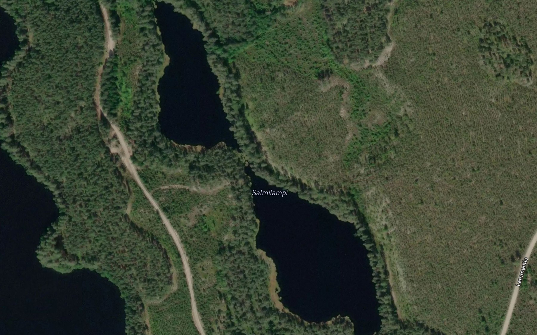Satellite map of the Salmilampi