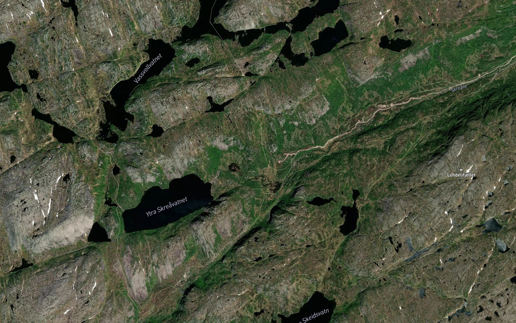 Satellite map of the Grunnetjornane