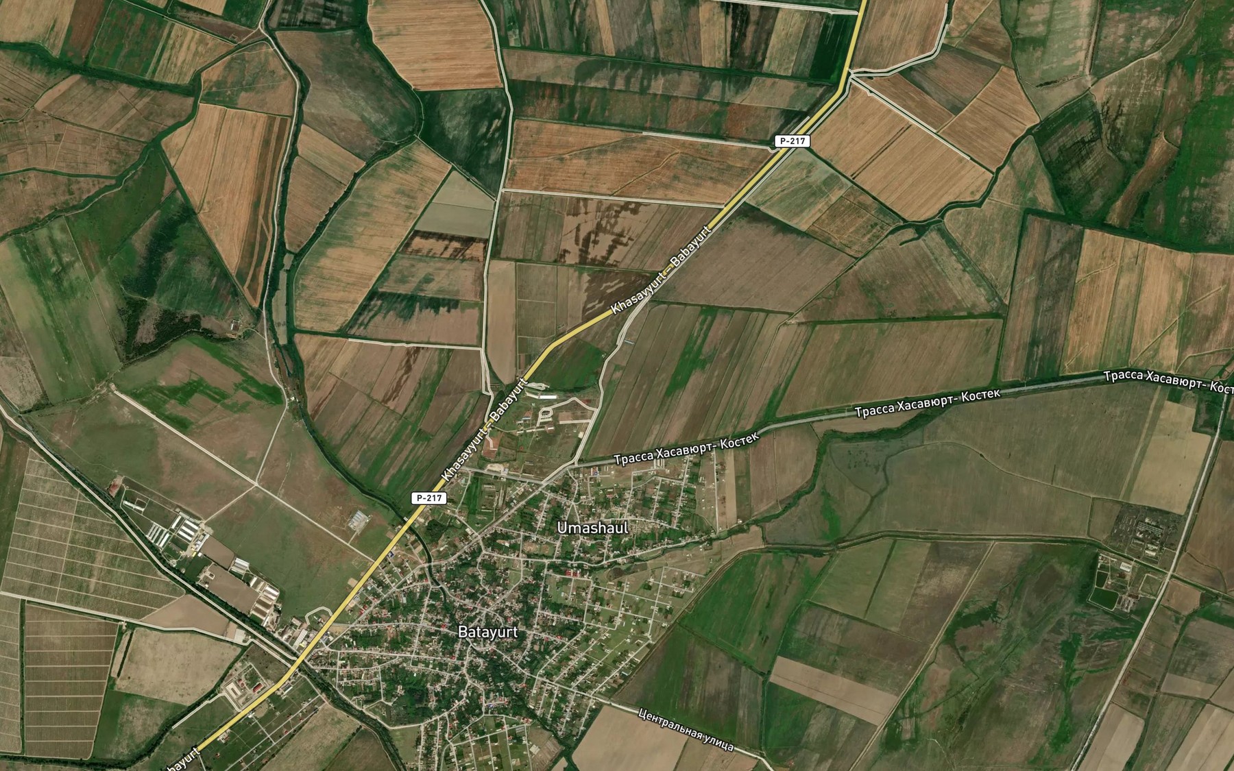 Satellite map of the Kanal Umash