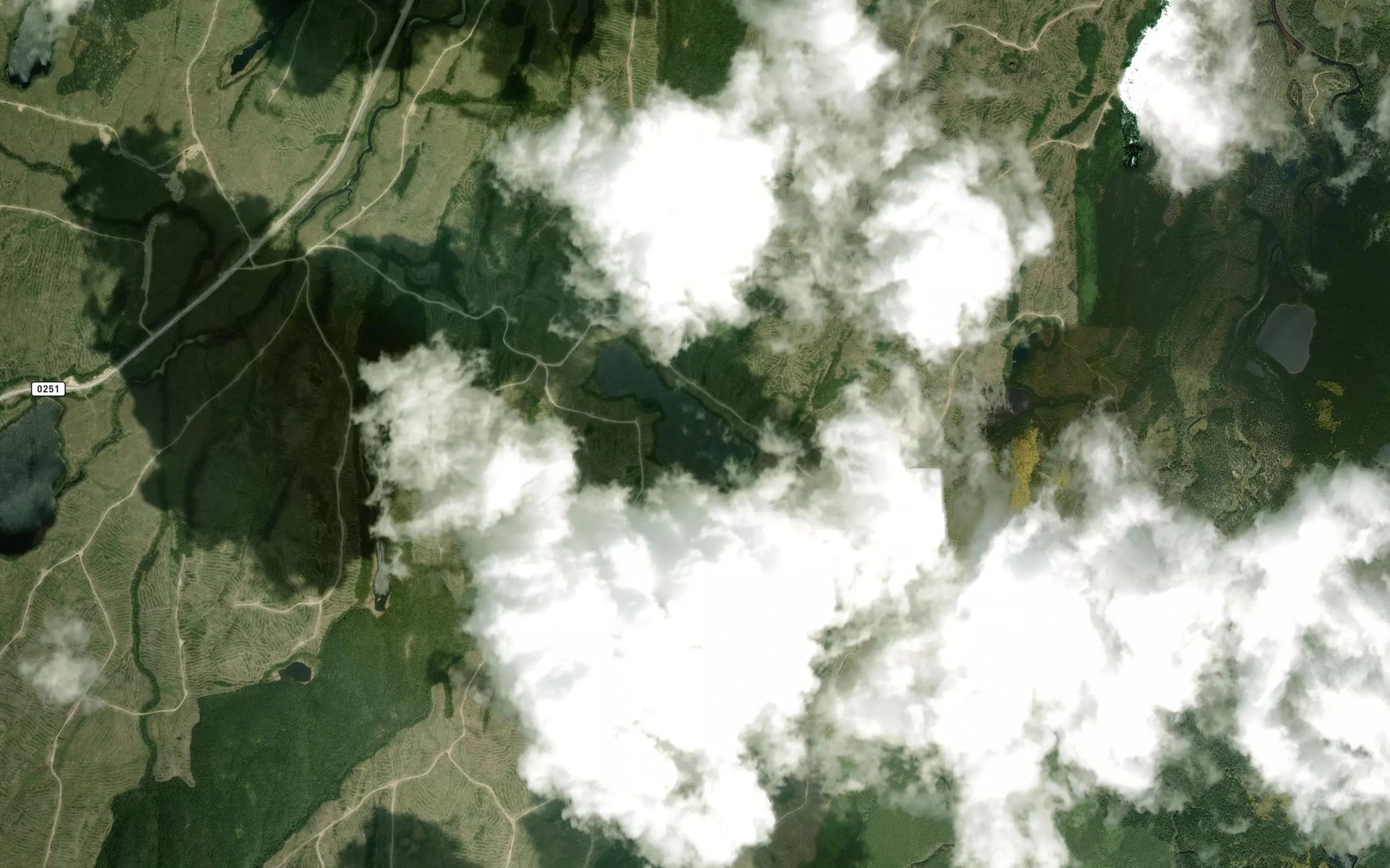 Satellite map of the Lac Saute