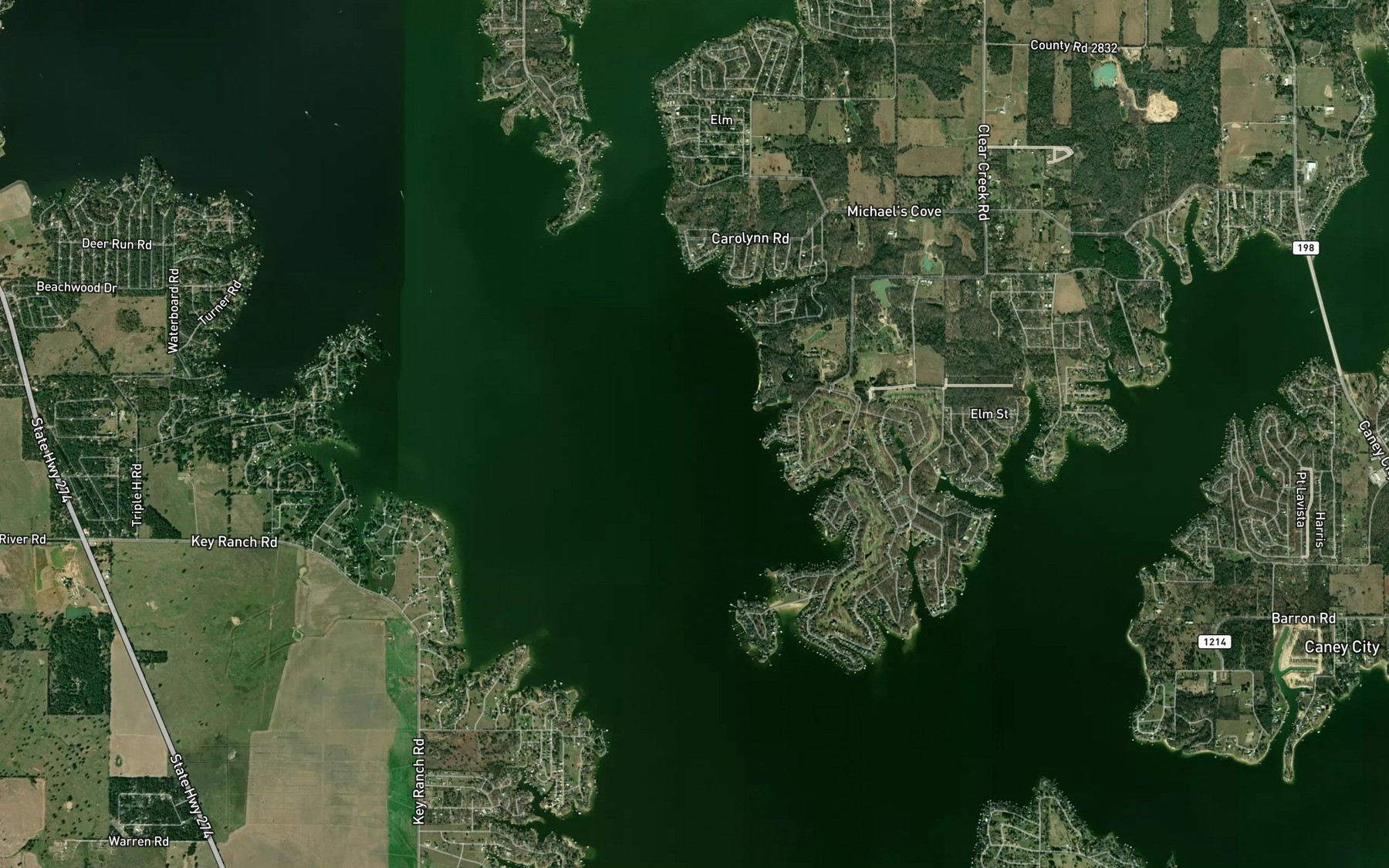 Satellite map of the Lynn Creek
