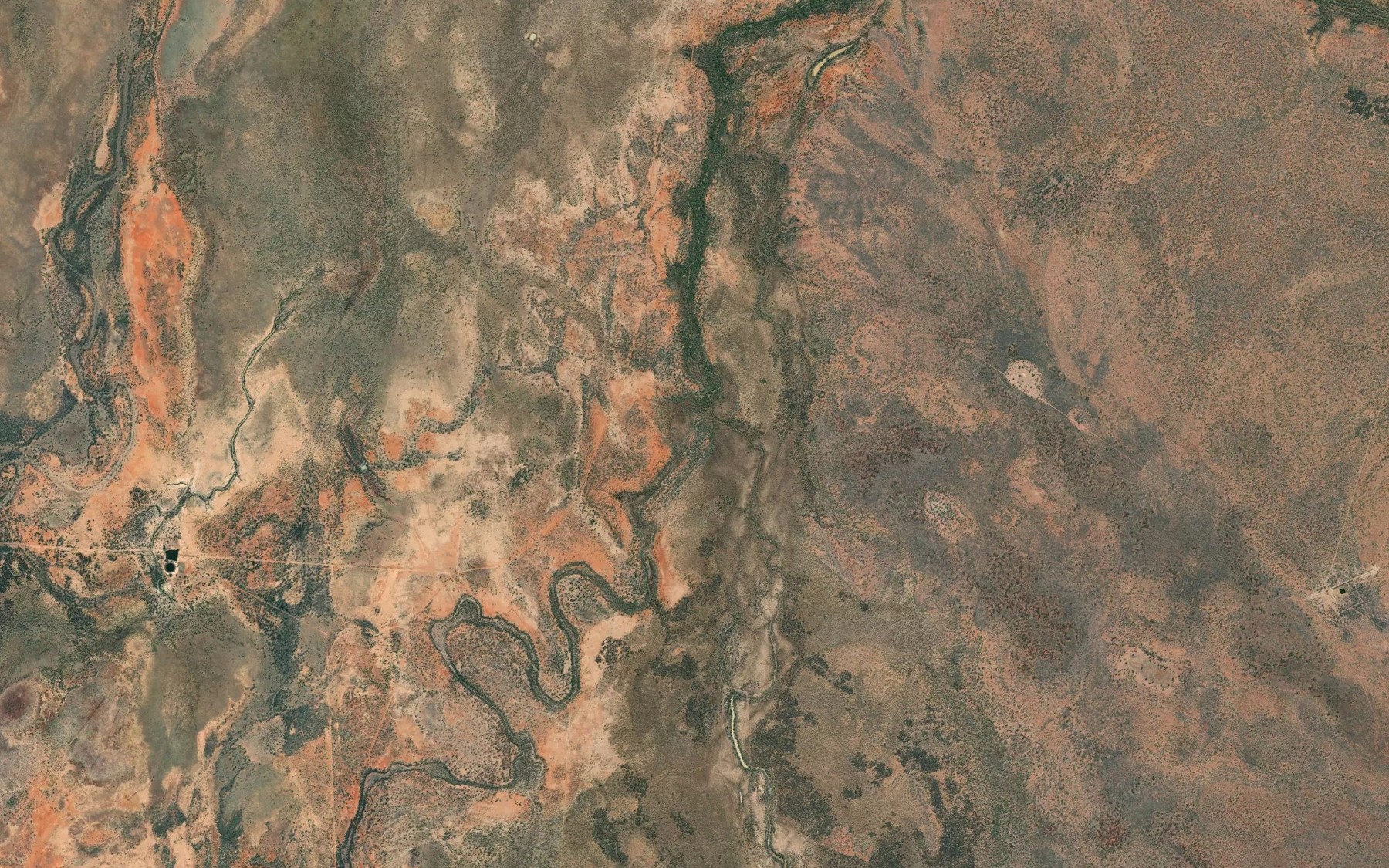 Satellite map of the Middle Creek