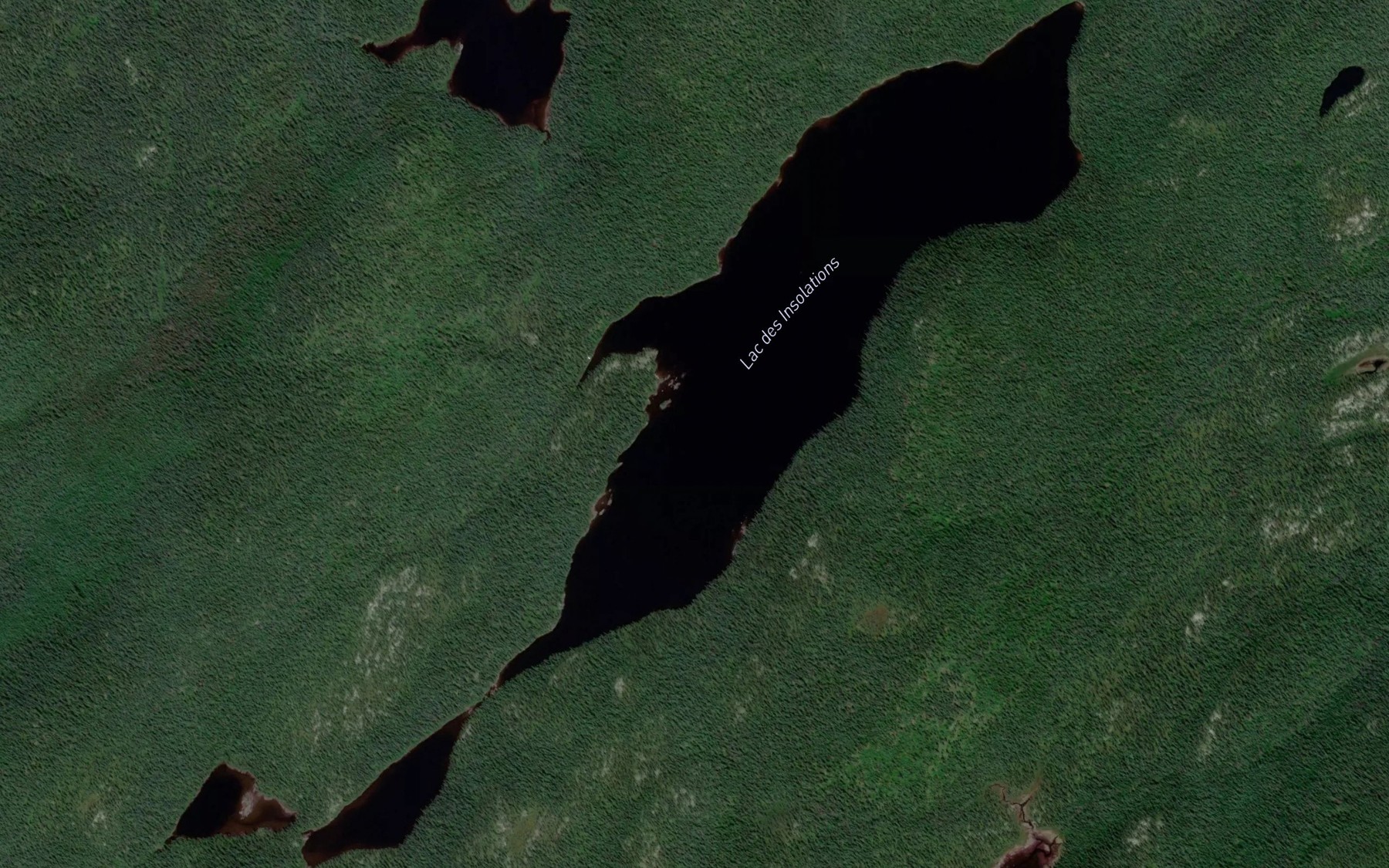 Satellite map of the Lac des Insolations