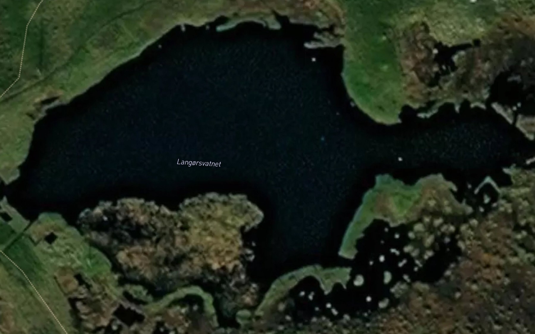 Satellite map of the Langorsvannet