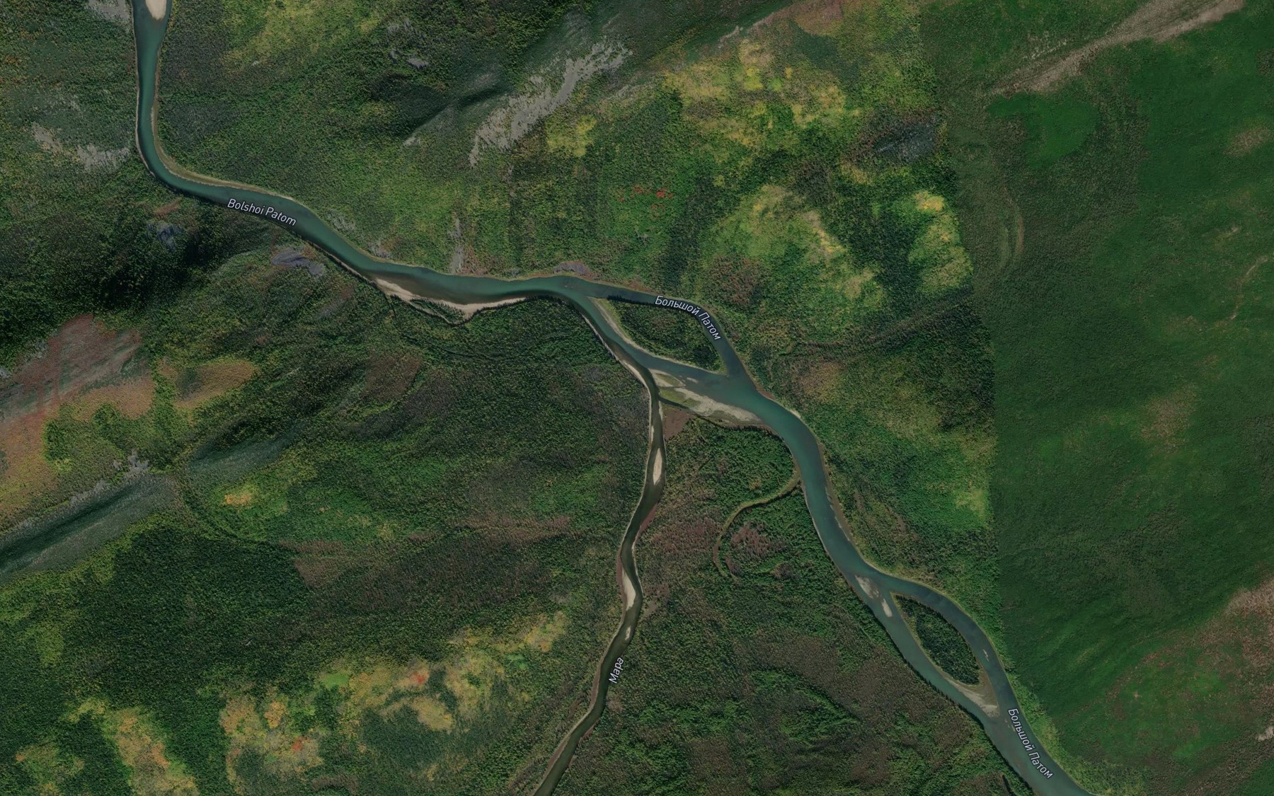 Satellite map of the Mara