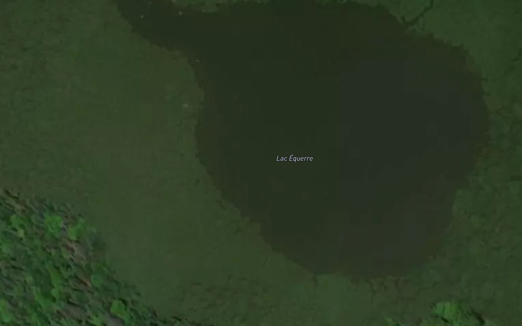 Satellite map of the Lac Equerre