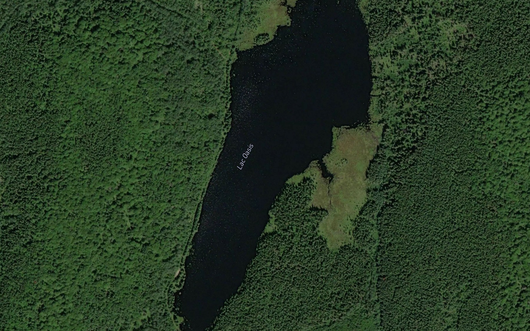 Satellite map of the Lac Oasis