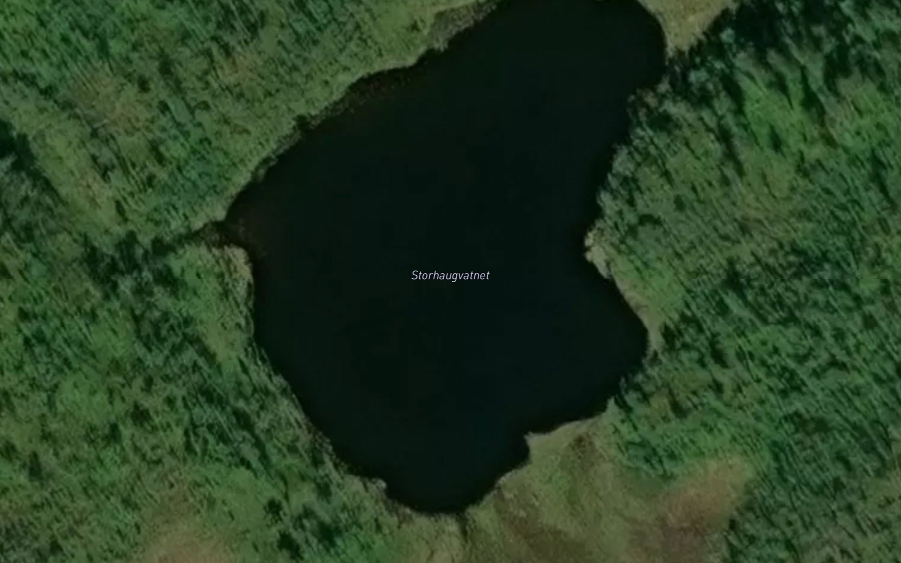 Satellite map of the Storhaugvatnet