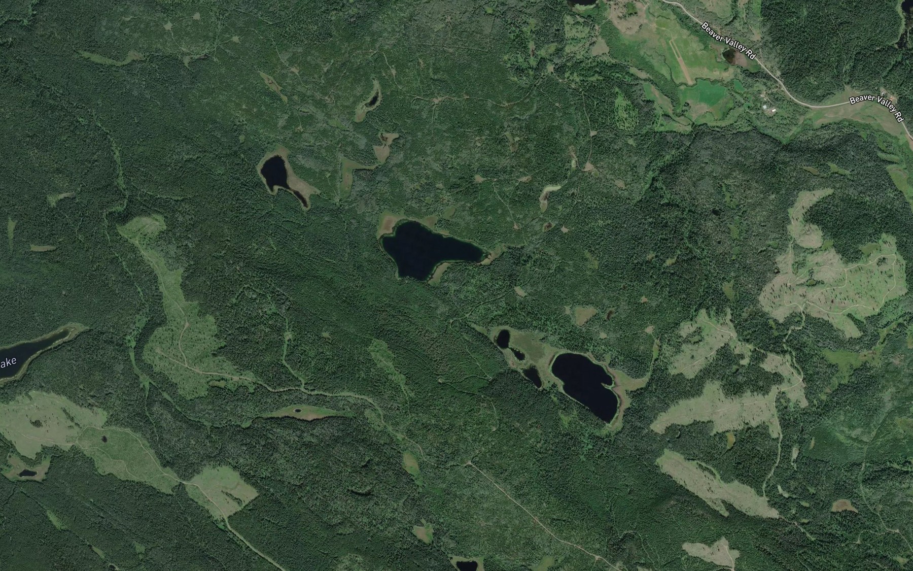 Satellite map of the Ballon Lake