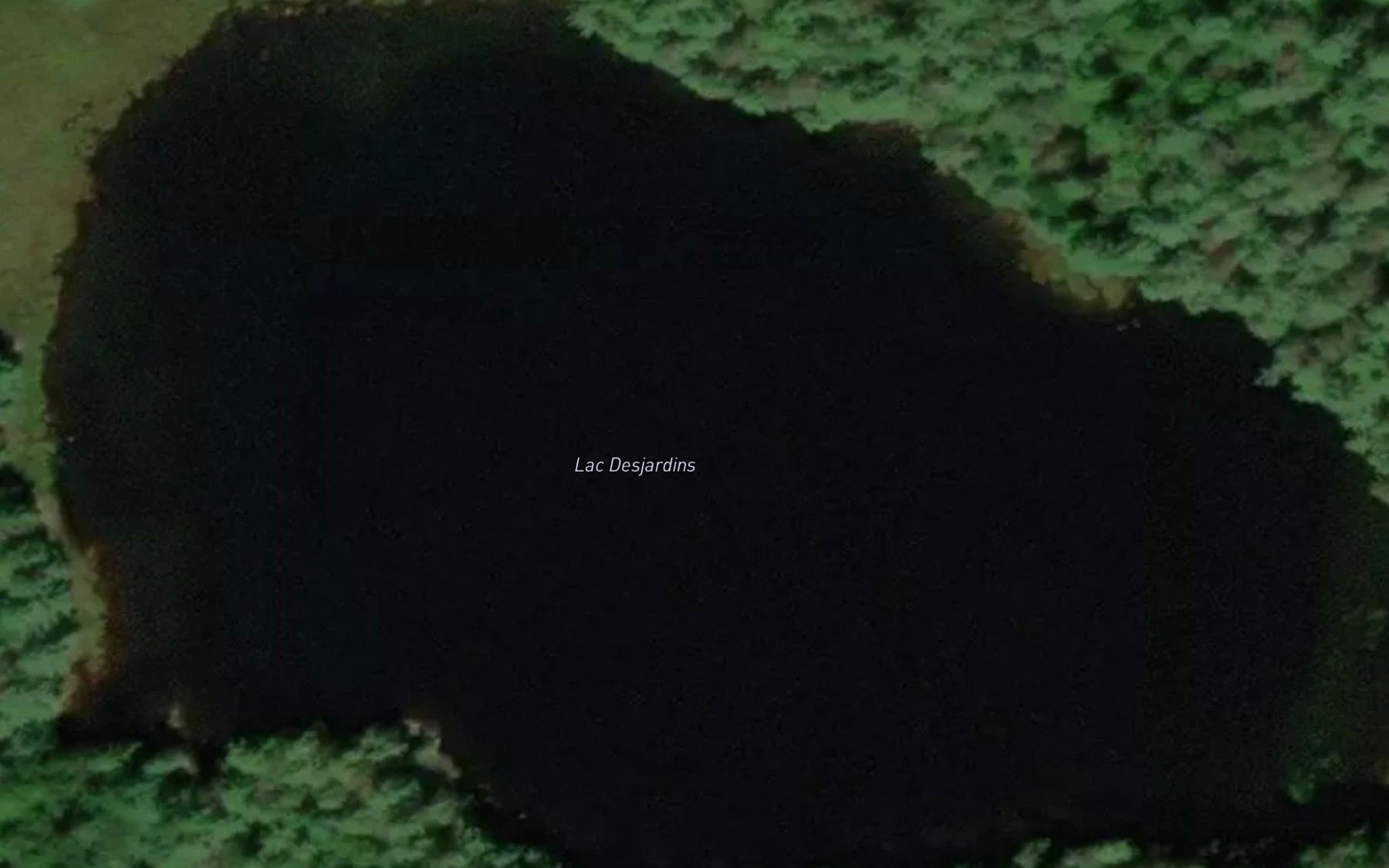 Satellite map of the Lac Desjardins