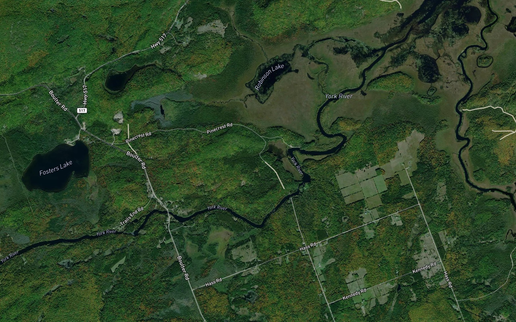 Satellite map of the Conroy Rapids