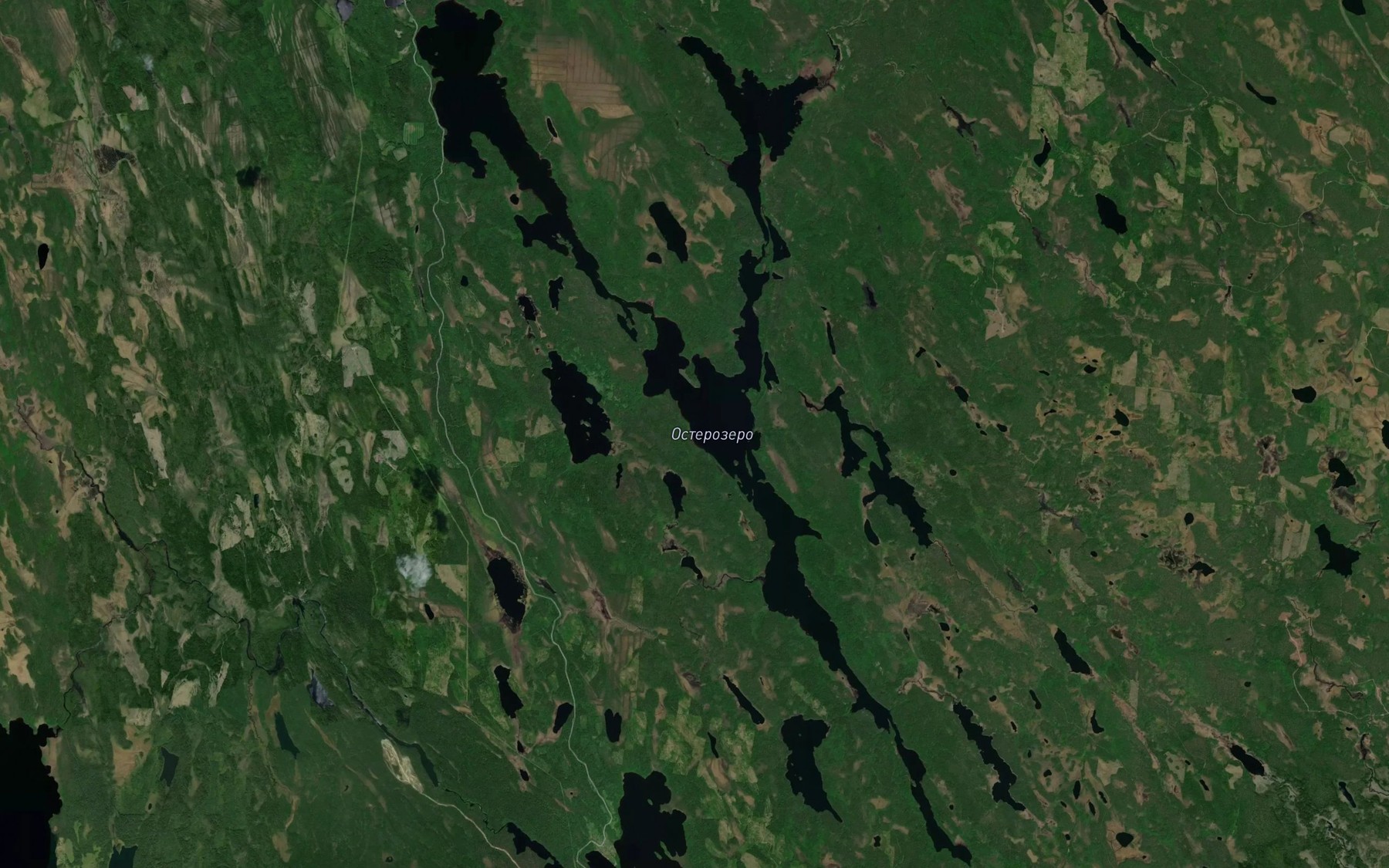 Satellite map of the Ozero Oster