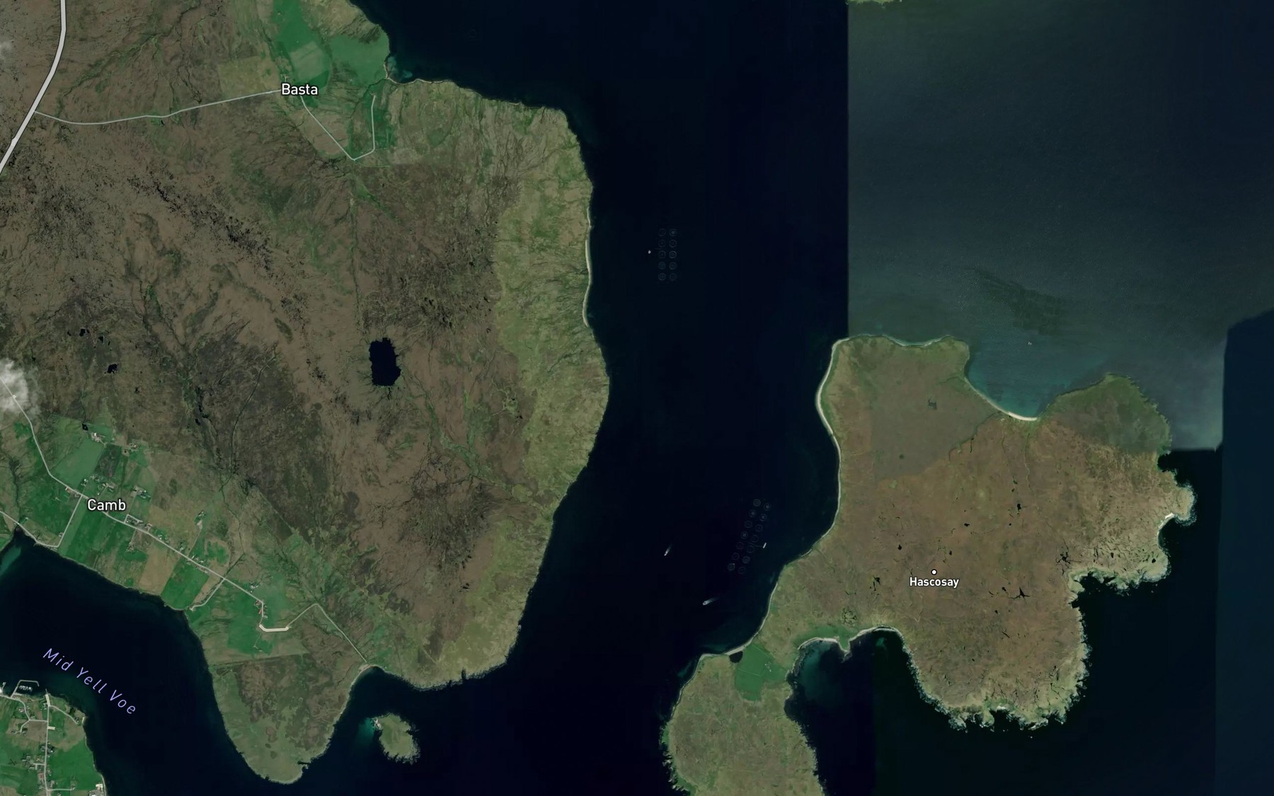 Satellite map of the Kay Baa