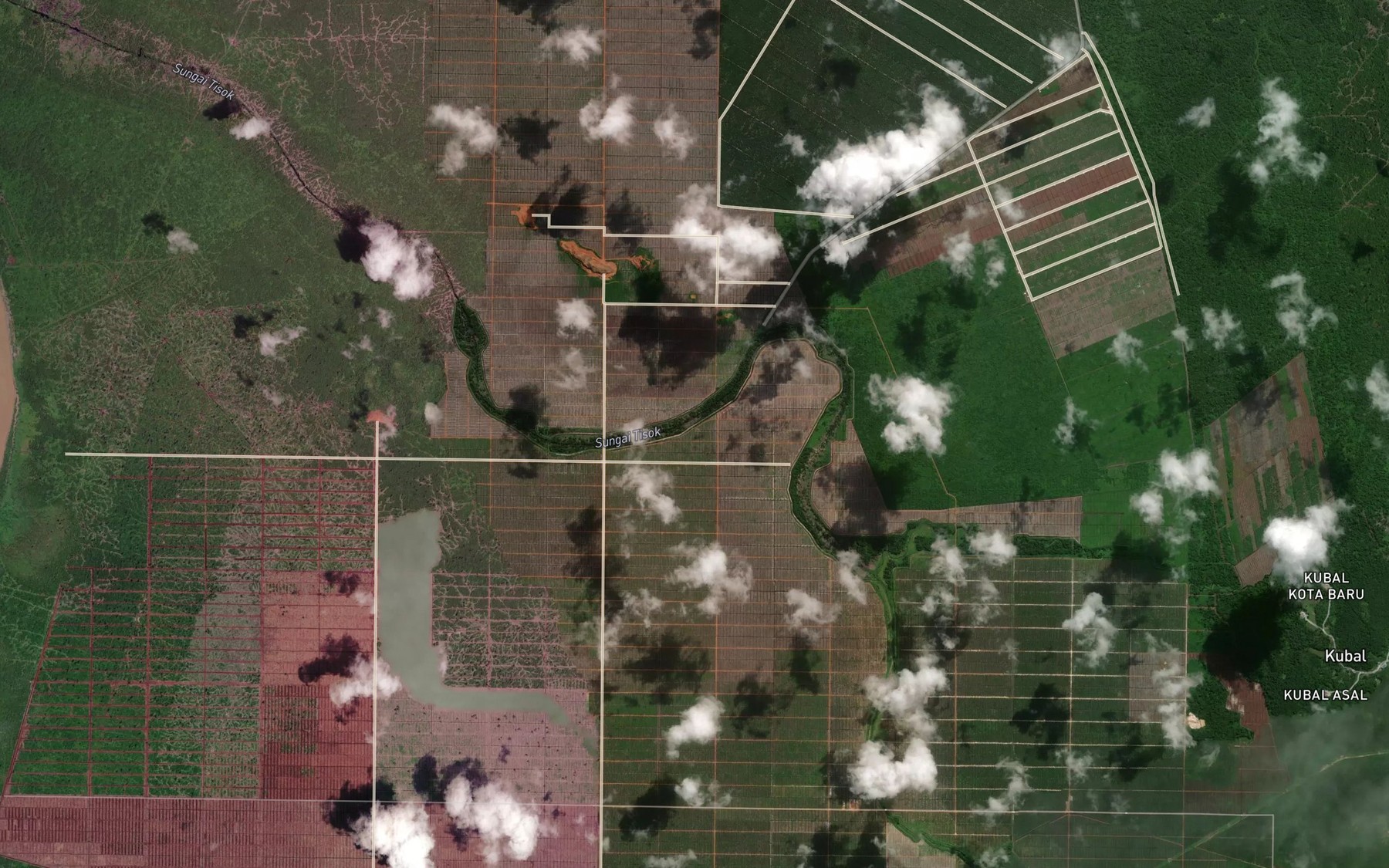 Satellite map of the Sungai Empadi