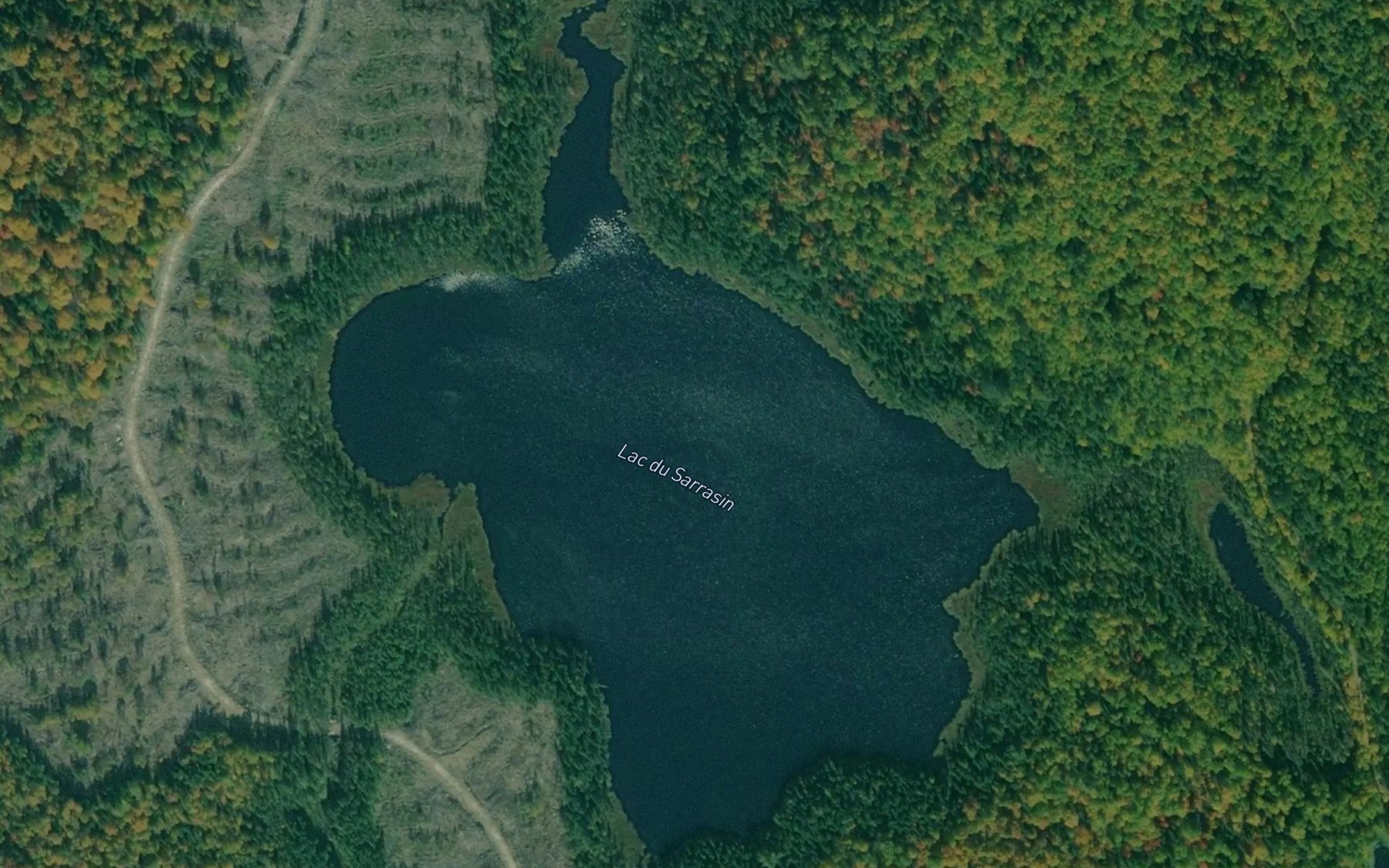 Satellite map of the Lac du Sarrasin