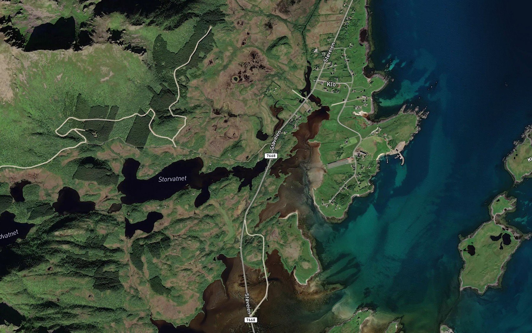 Satellite map of the Lakseblikkan