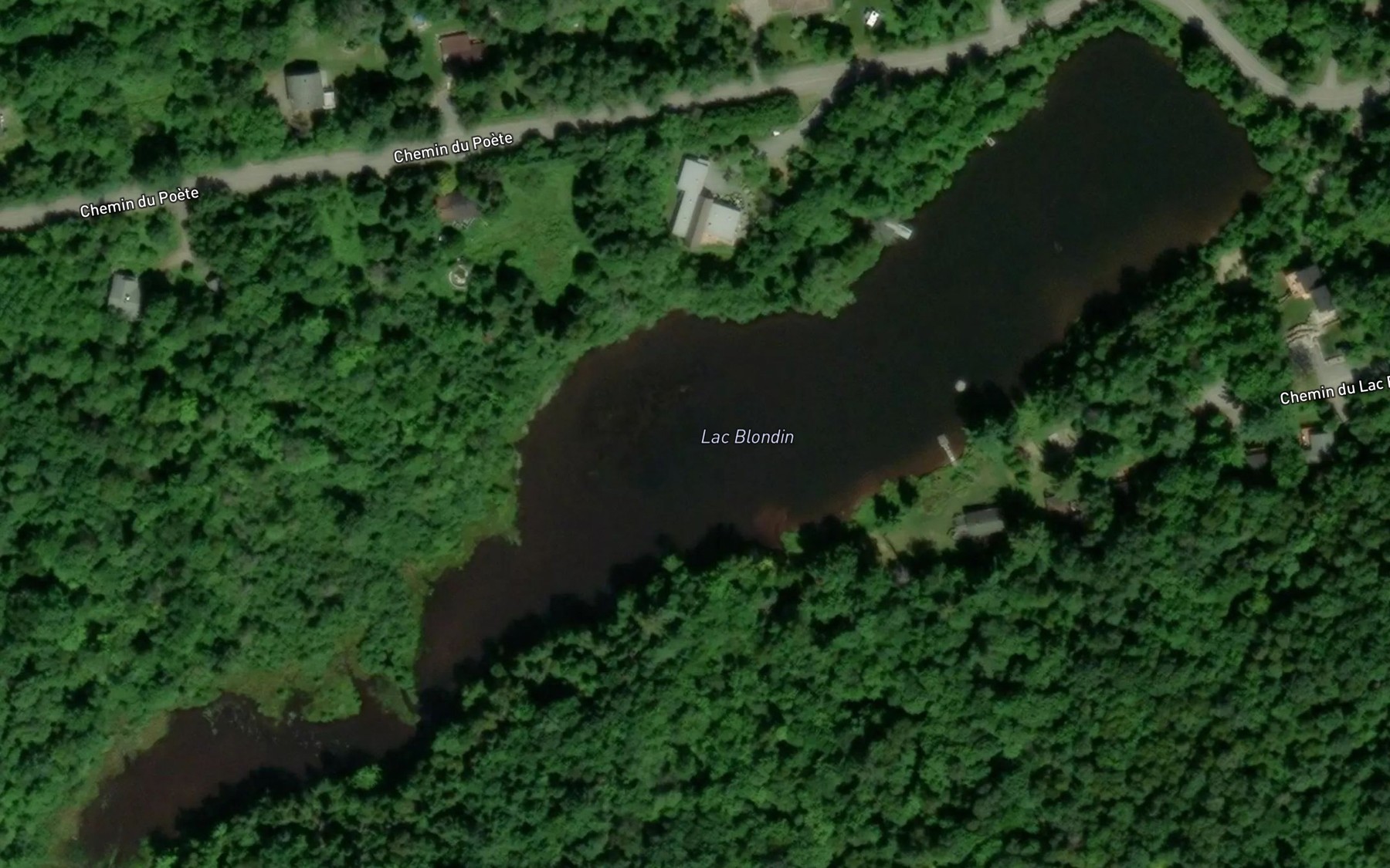 Satellite map of the Lac Blondin