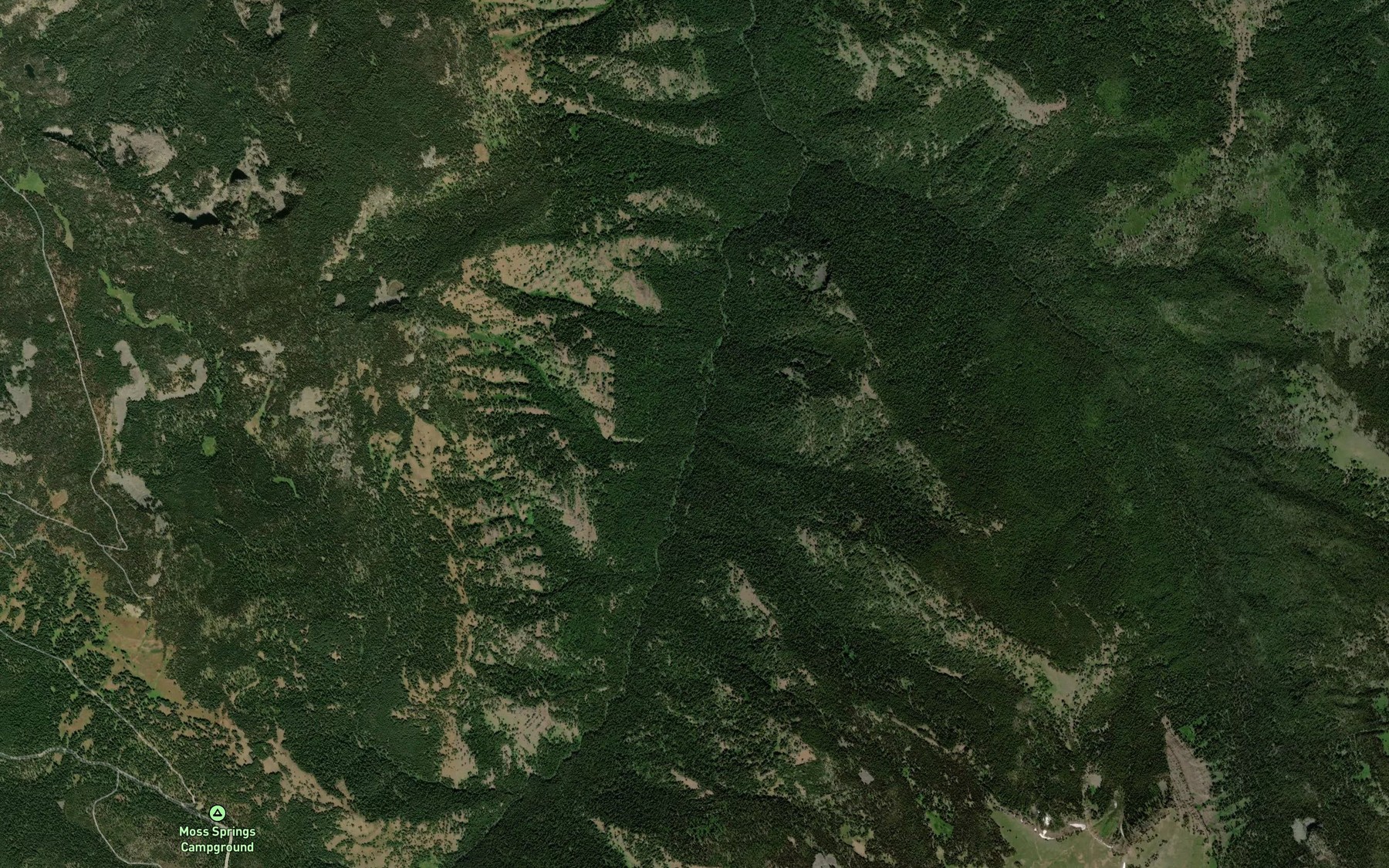 Satellite map of the Threemile Creek