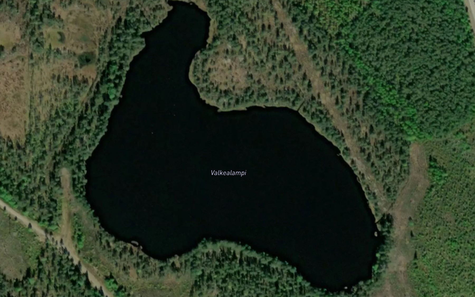 Satellite map of the Valkealampi
