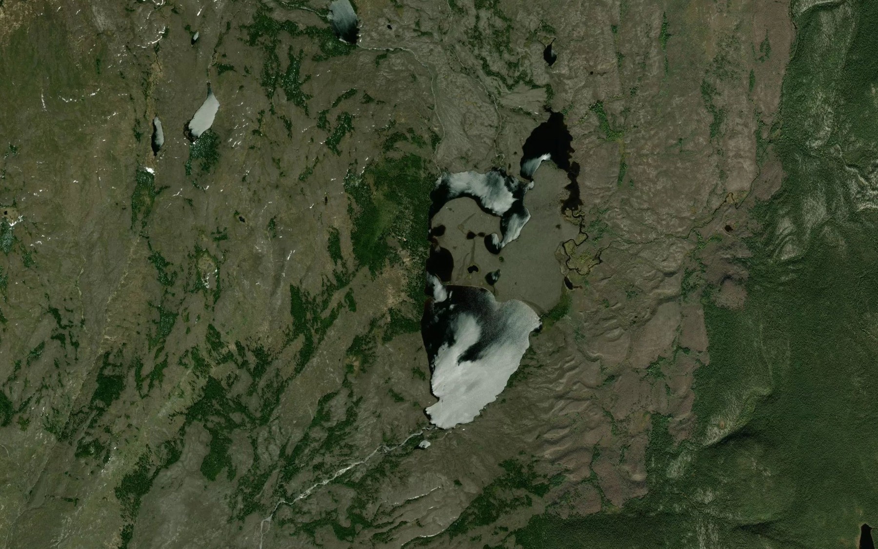 Satellite map of the Lac des Mouches
