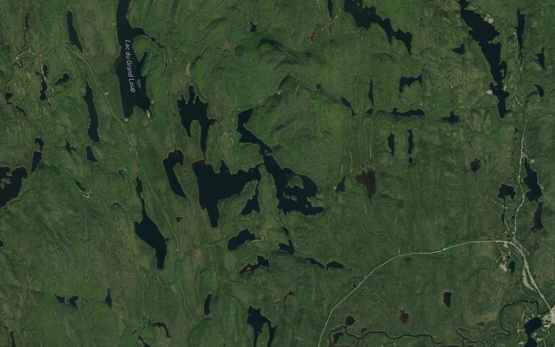 Satellite map of the Lac Etoile