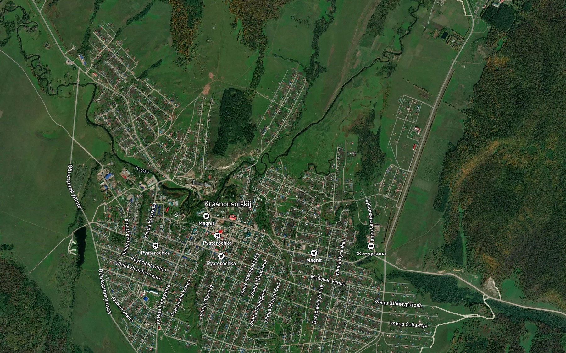 Satellite map of the Blizhniy Tyul'kas
