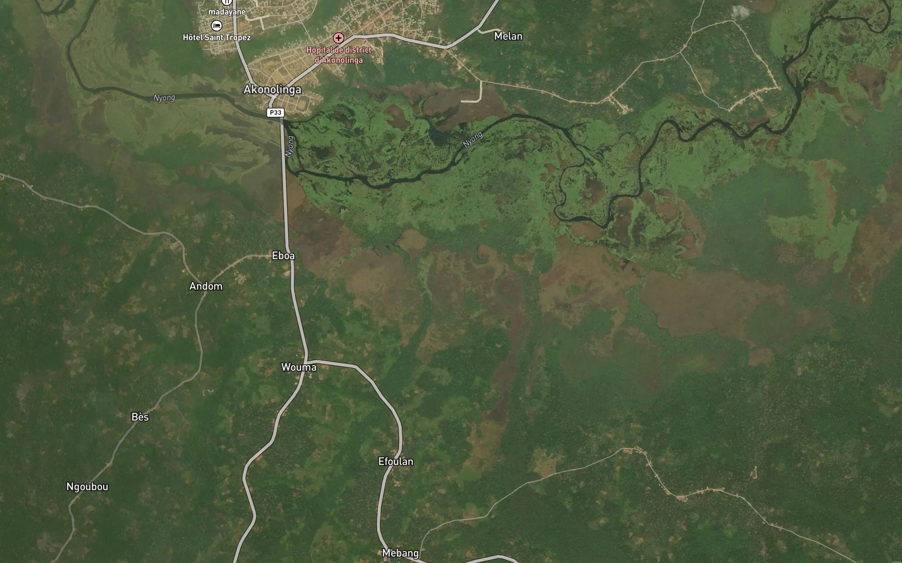 Satellite map of the Wonbo