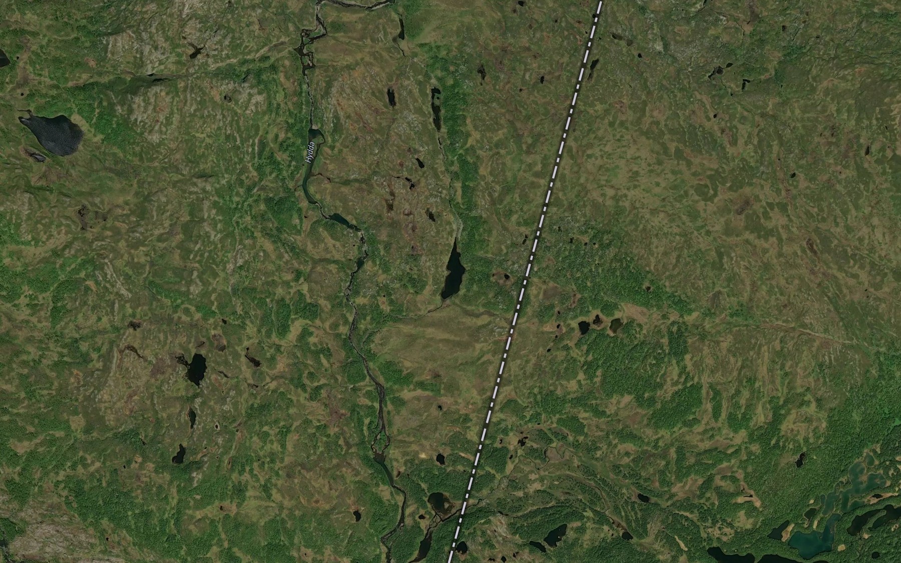 Satellite map of the Stortjonna