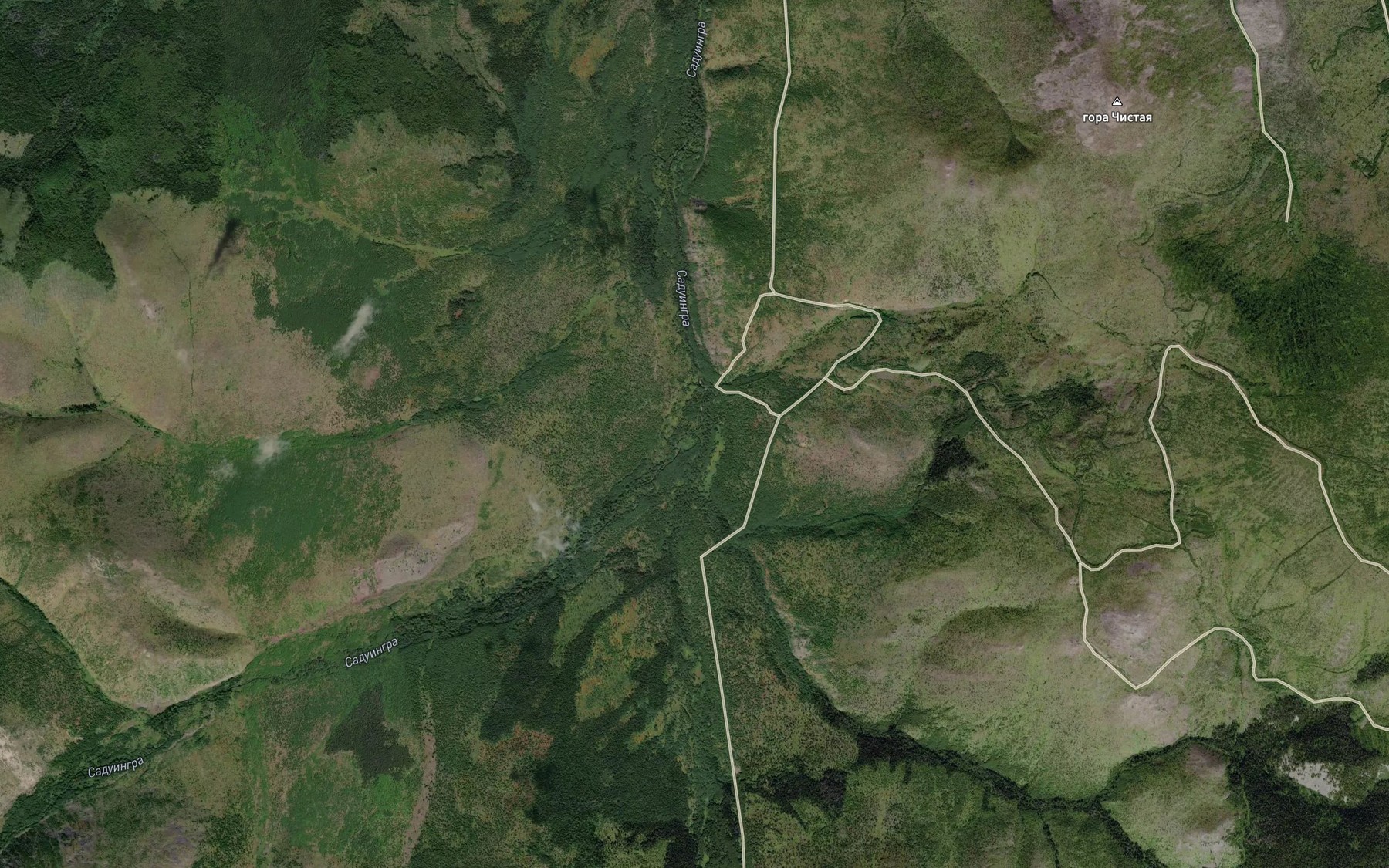 Satellite map of the Pereval'naya