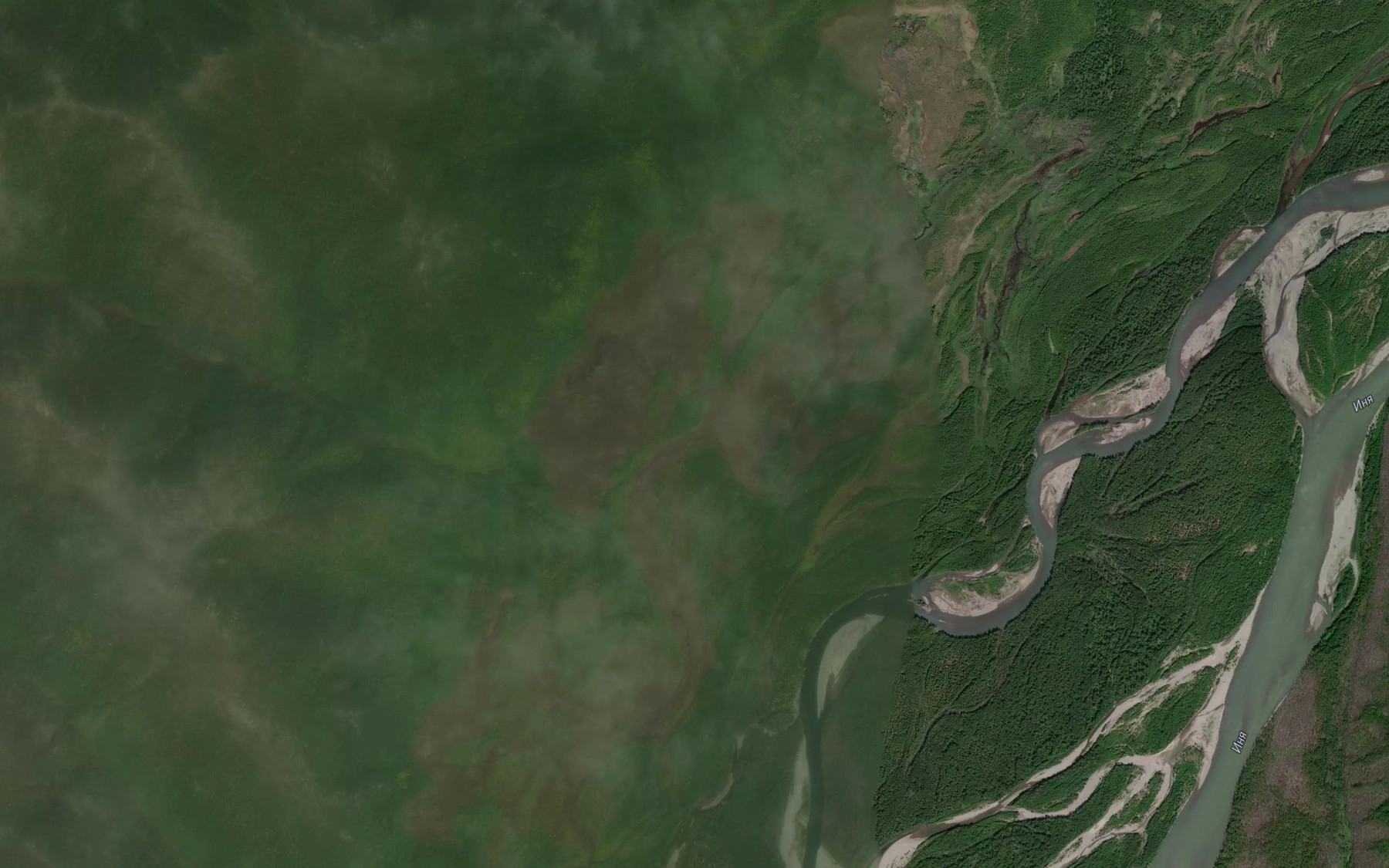 Satellite map of the Angach