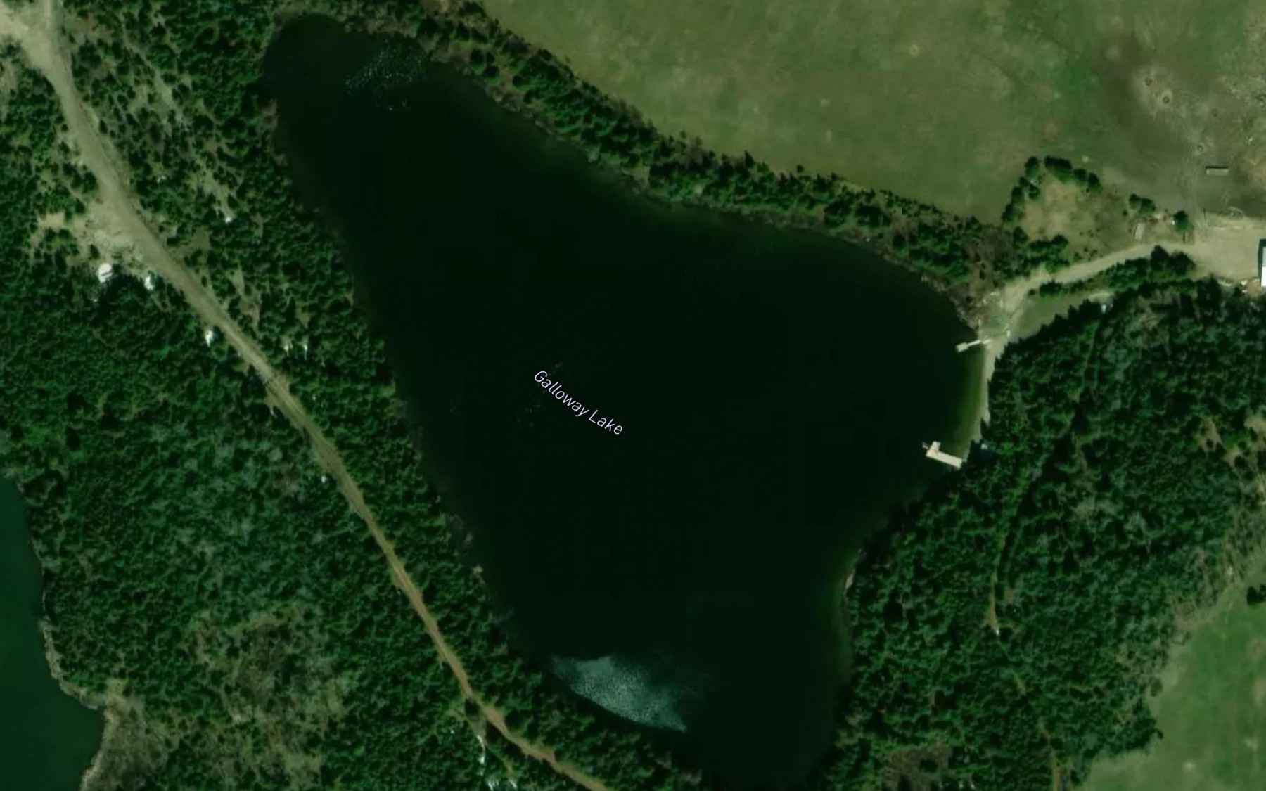 Satellite map of the Galloway Lake