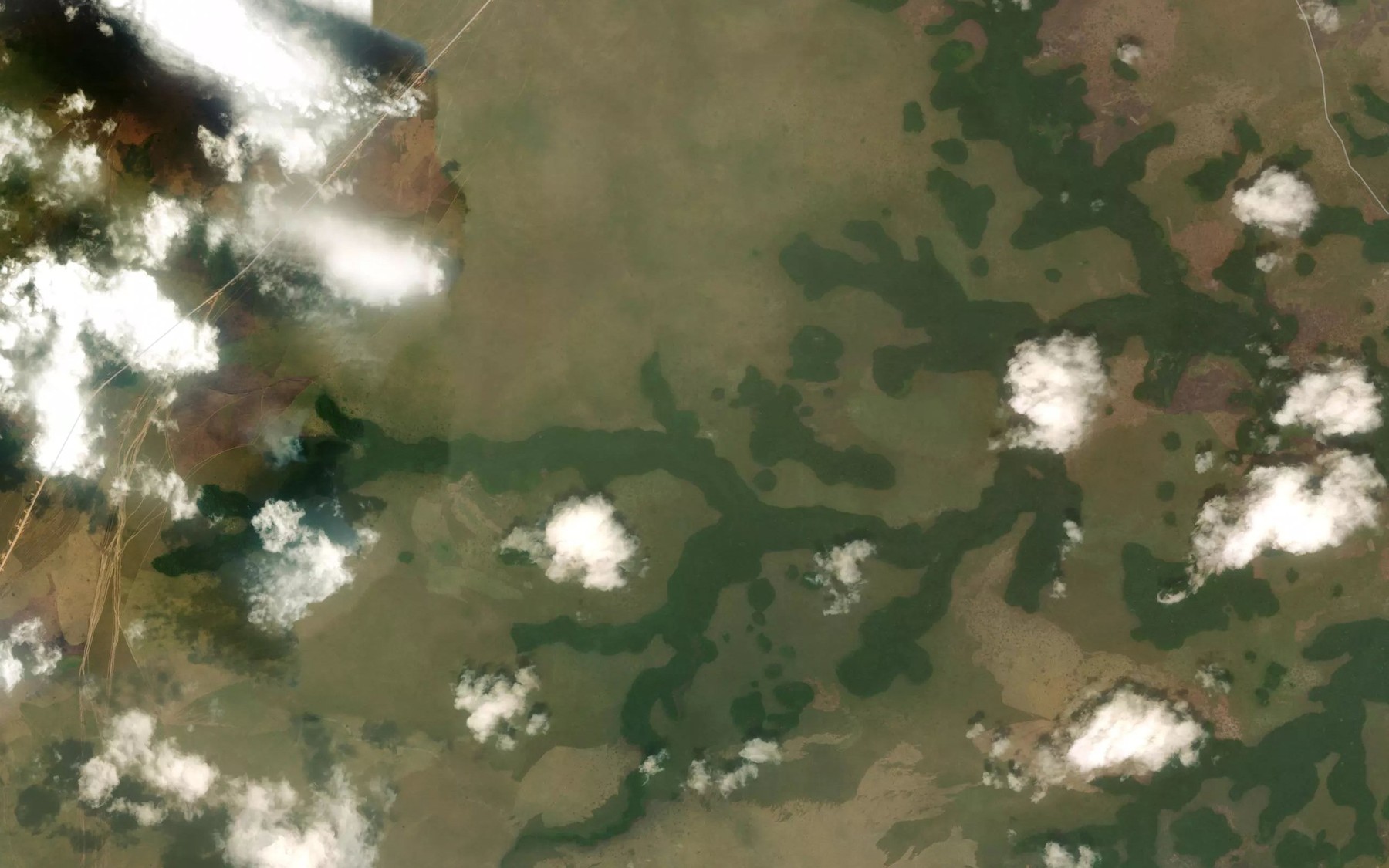 Satellite map of the Ntele